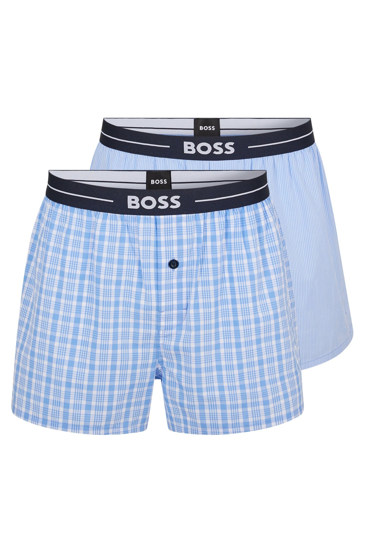 Webboxer NOS (2er-Pack) 2P EW hellblau (299) Boxer BOSS