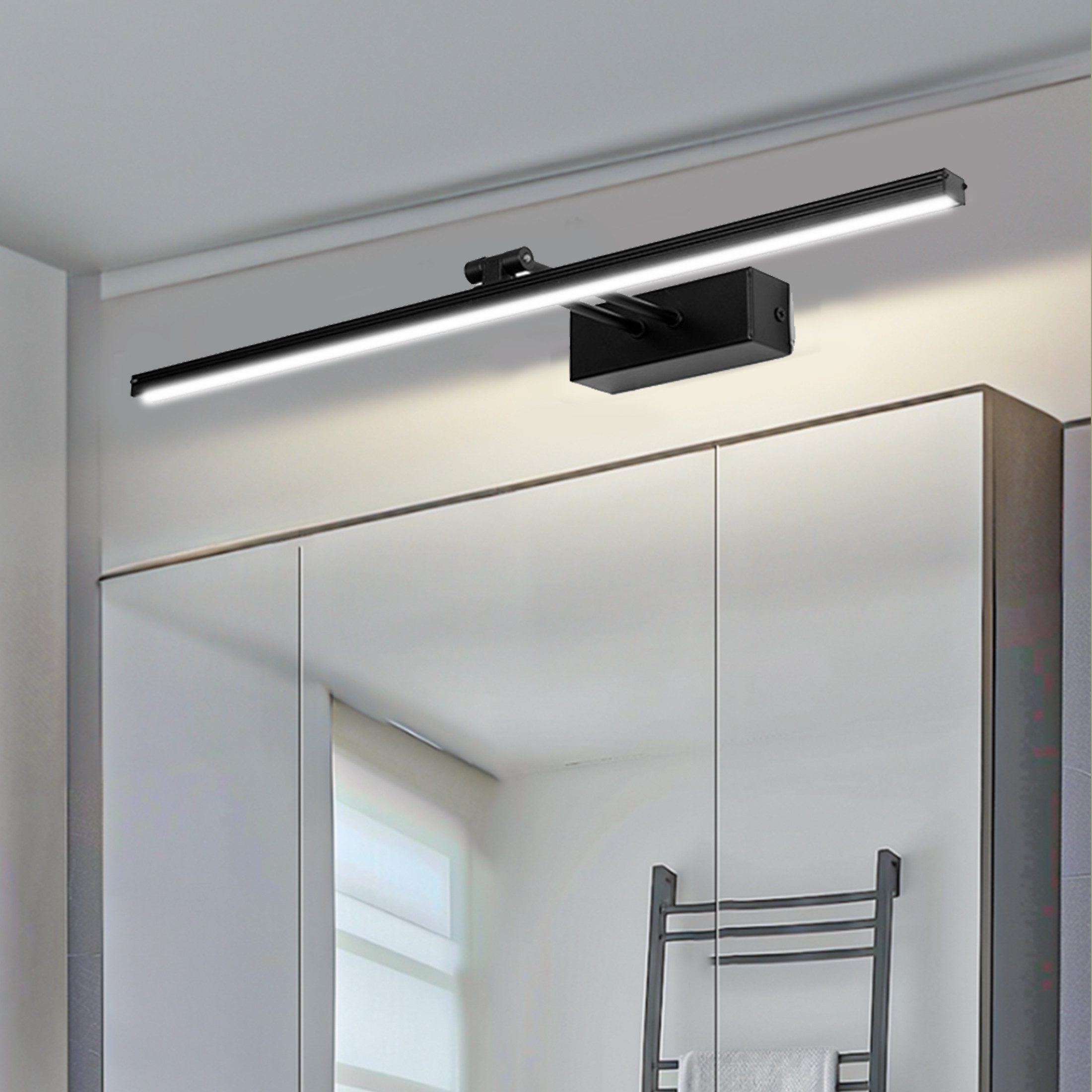 YINDN Spiegelleuchte 60cm LED Spiegelleuchten, 180° günstig online kaufen