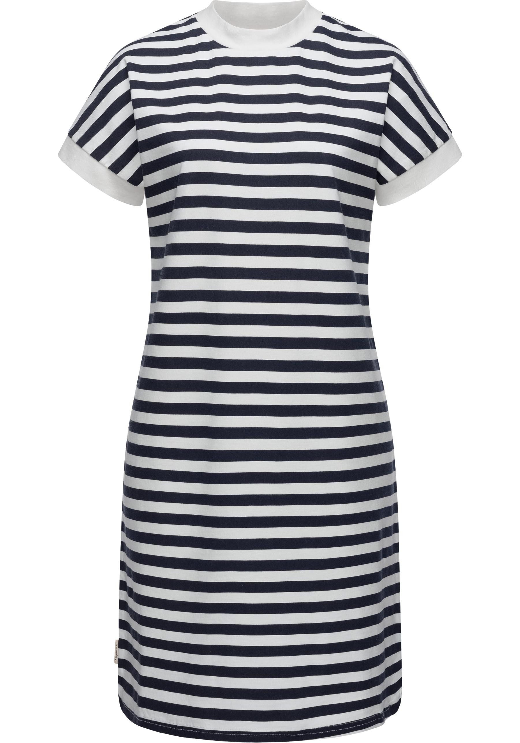 Ragwear Shirtkleid Katchi Stripes Lässiges gestreiftes Damen Sommerkleid