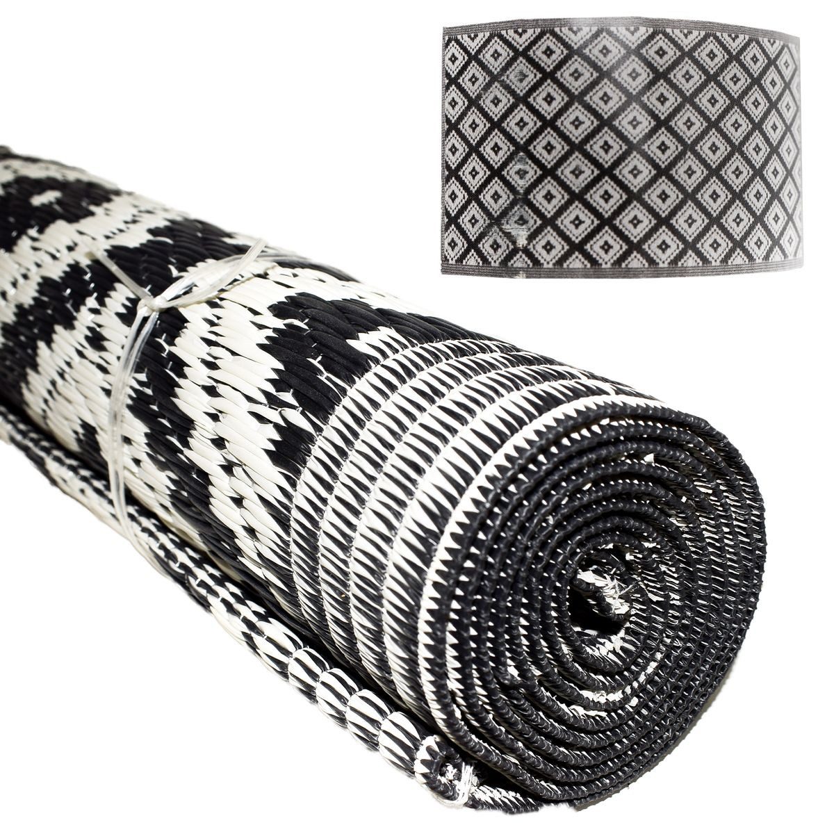 Marabellas Shop Outdoorteppich Bodenbelag für draußen 90 x 150 cm in gefloc günstig online kaufen