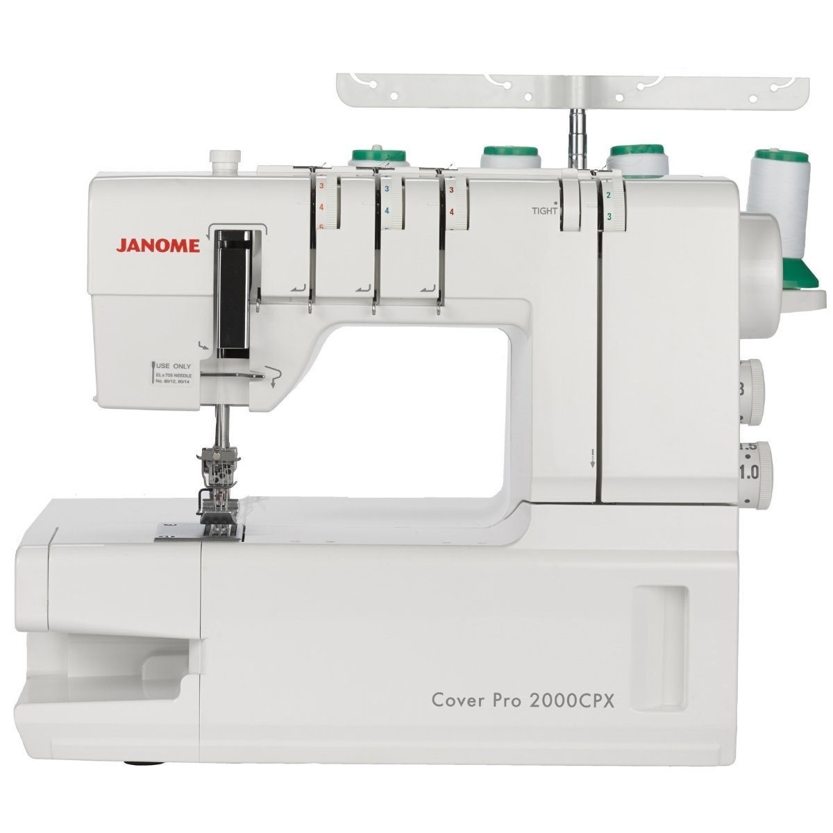 Janome Coverstich-Nähmaschine Janome Coverstitch CoverPro 2000CPX inkl. Bonuskit
