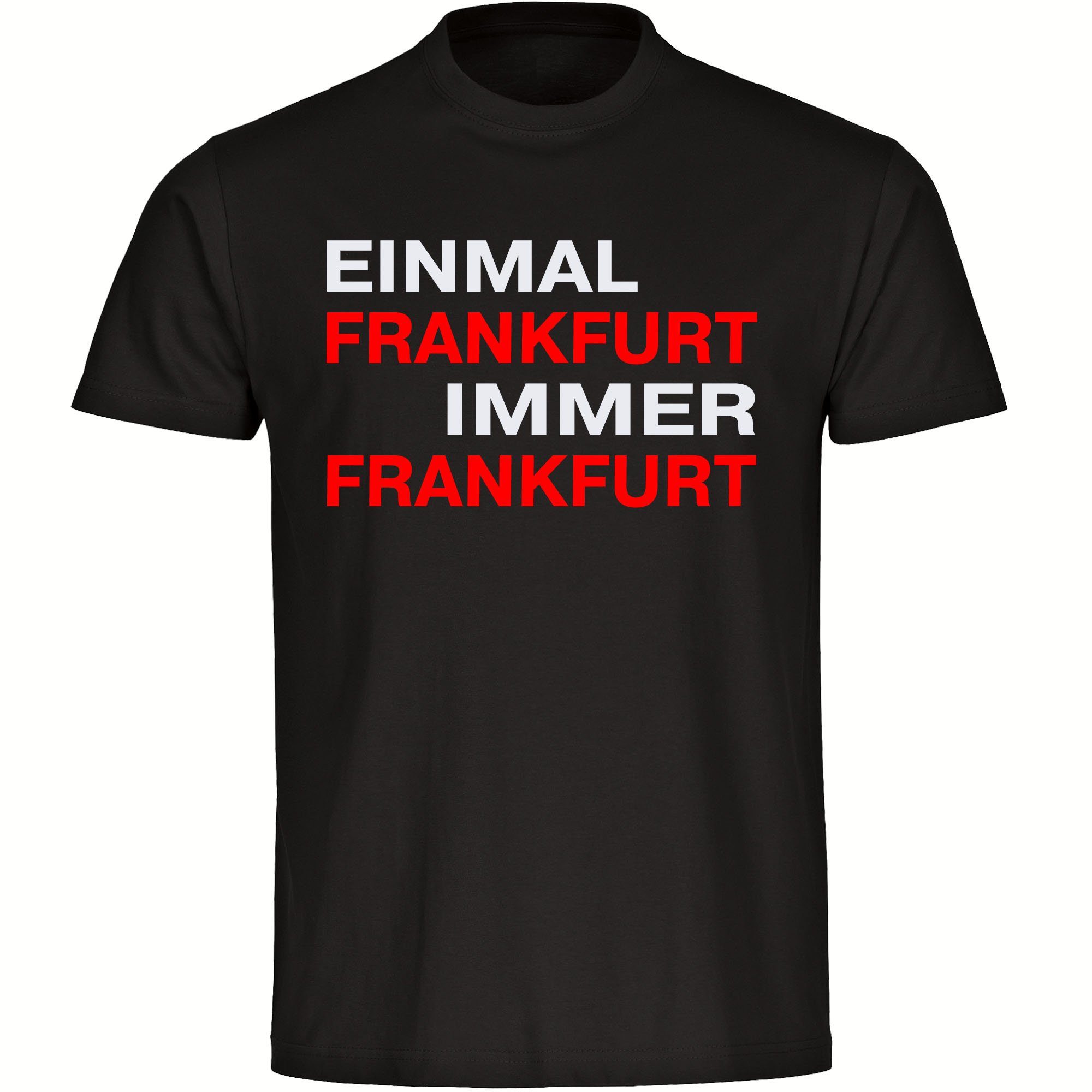 multifanshop T-Shirt Kinder Frankfurt - Einmal Immer - Boy Girl