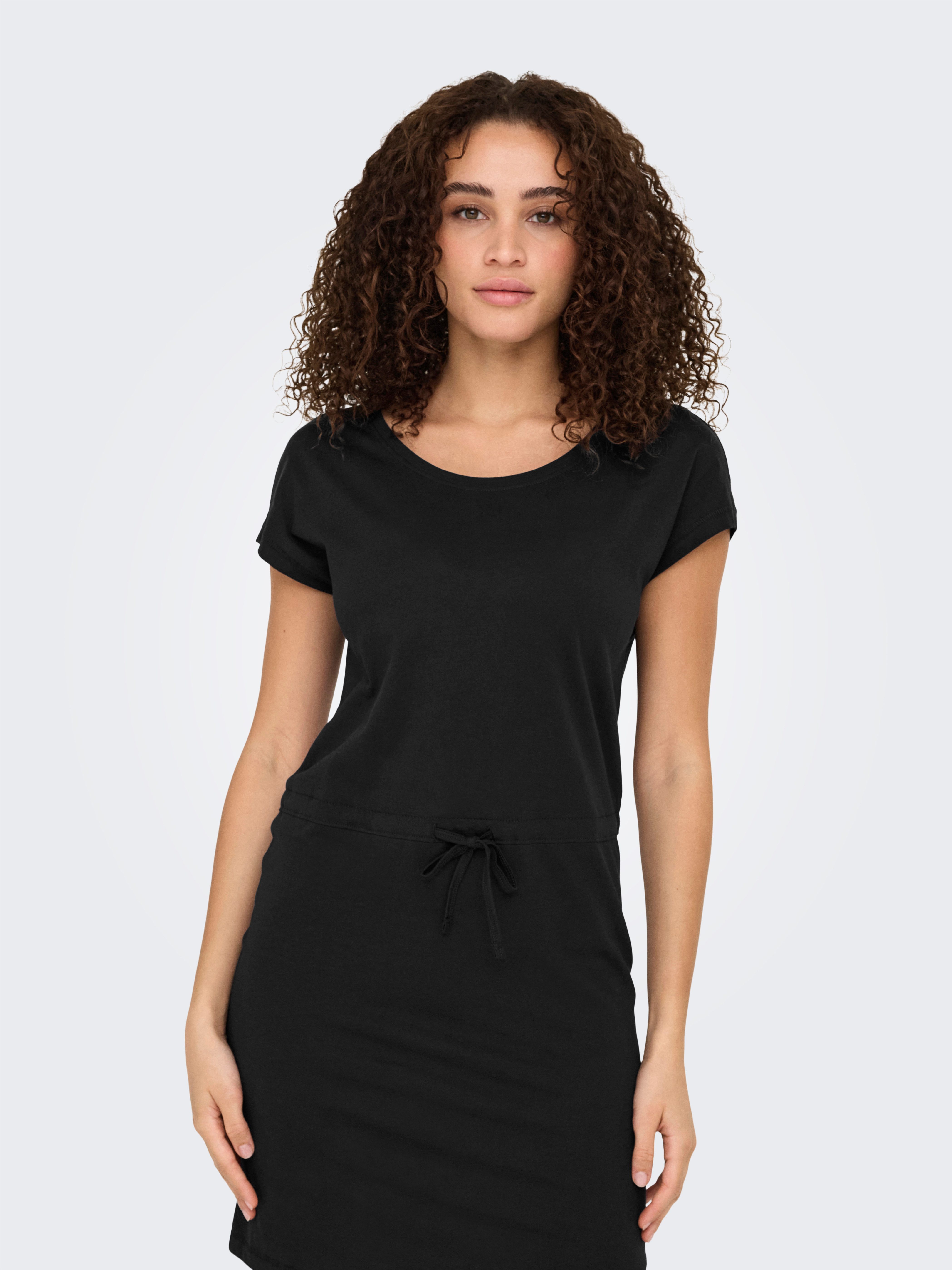 ONLY Shirtkleid ONLMAY LIFE S/S DRESS 2 PACK CS JRS (2er-Pack) Baumwolle, regular fit, Rundhals