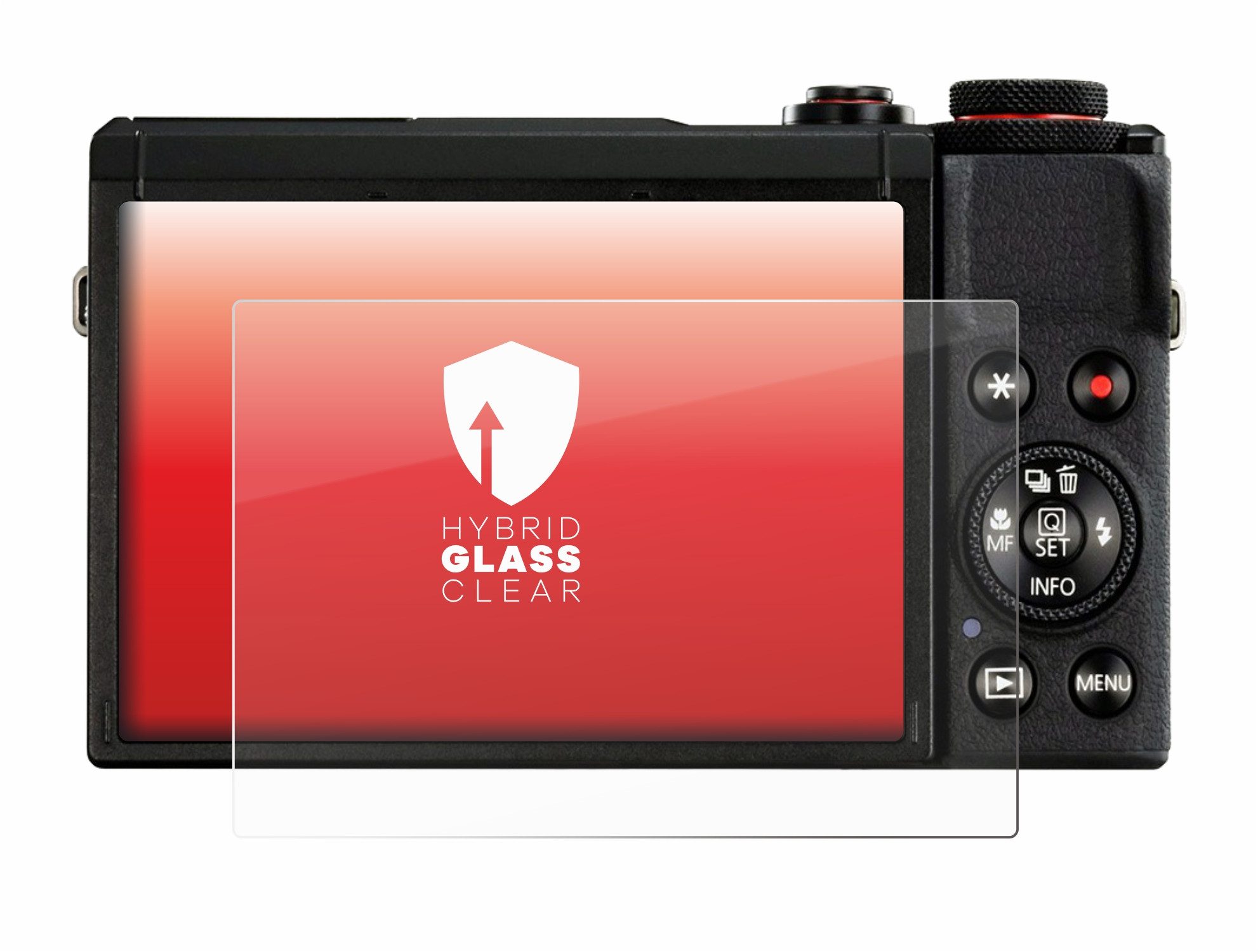 upscreen Displayschutzglas Folie für Canon PowerShot G7 X Mark III, Schutzfolie Glas Panzer Display Schutz klar – Bild 2 von 5