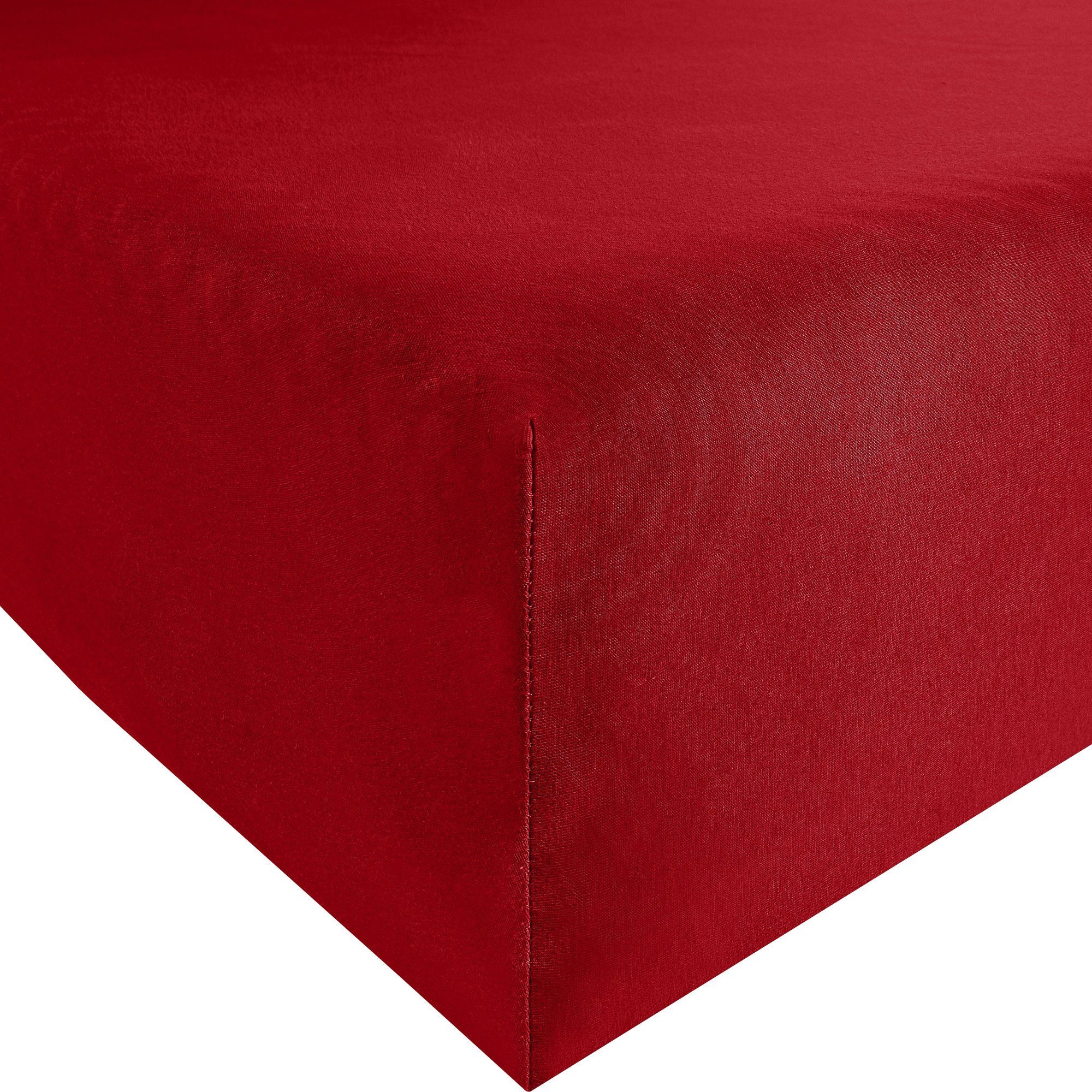 Erwin Müller Spannbettlaken Bio Spannbettlaken "München", Jersey, Gummizug: Rundumgummi, (1 Stück), Interlock Mako-Jersey Uni