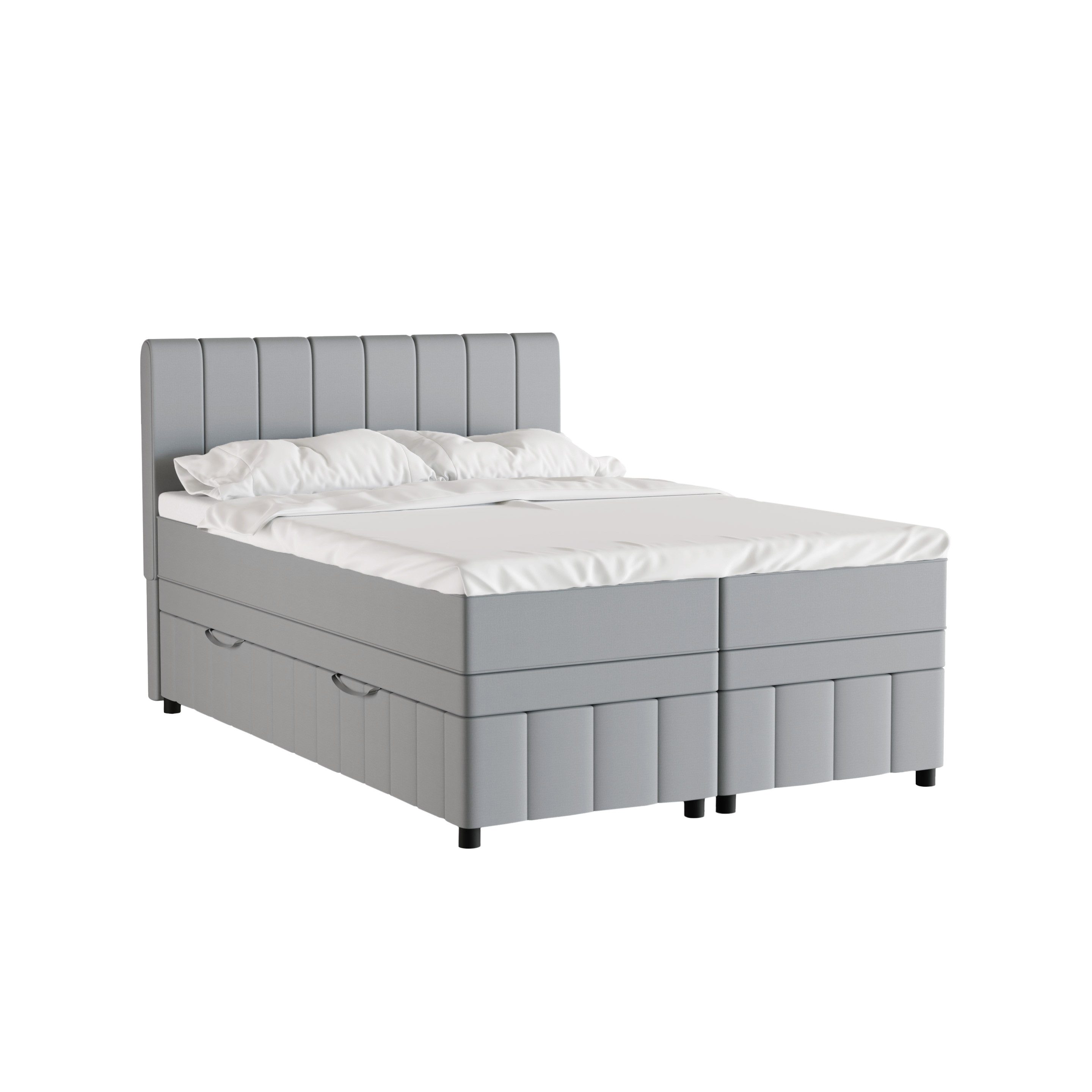 Homesy Boxbett Avalon (3-St), 140x200, 160x200, 180x200, Boxbett mit Bettkasten und Topper