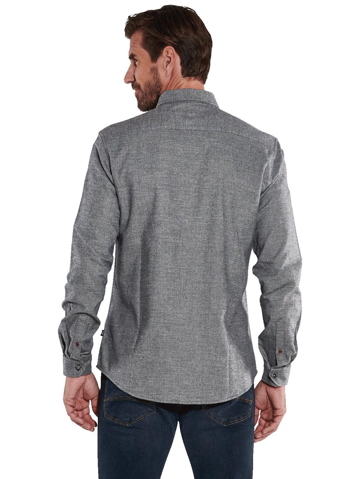 Engbers Langarmhemd engbers Herren Langarm-Hemd regular, Anthrazit günstig online kaufen