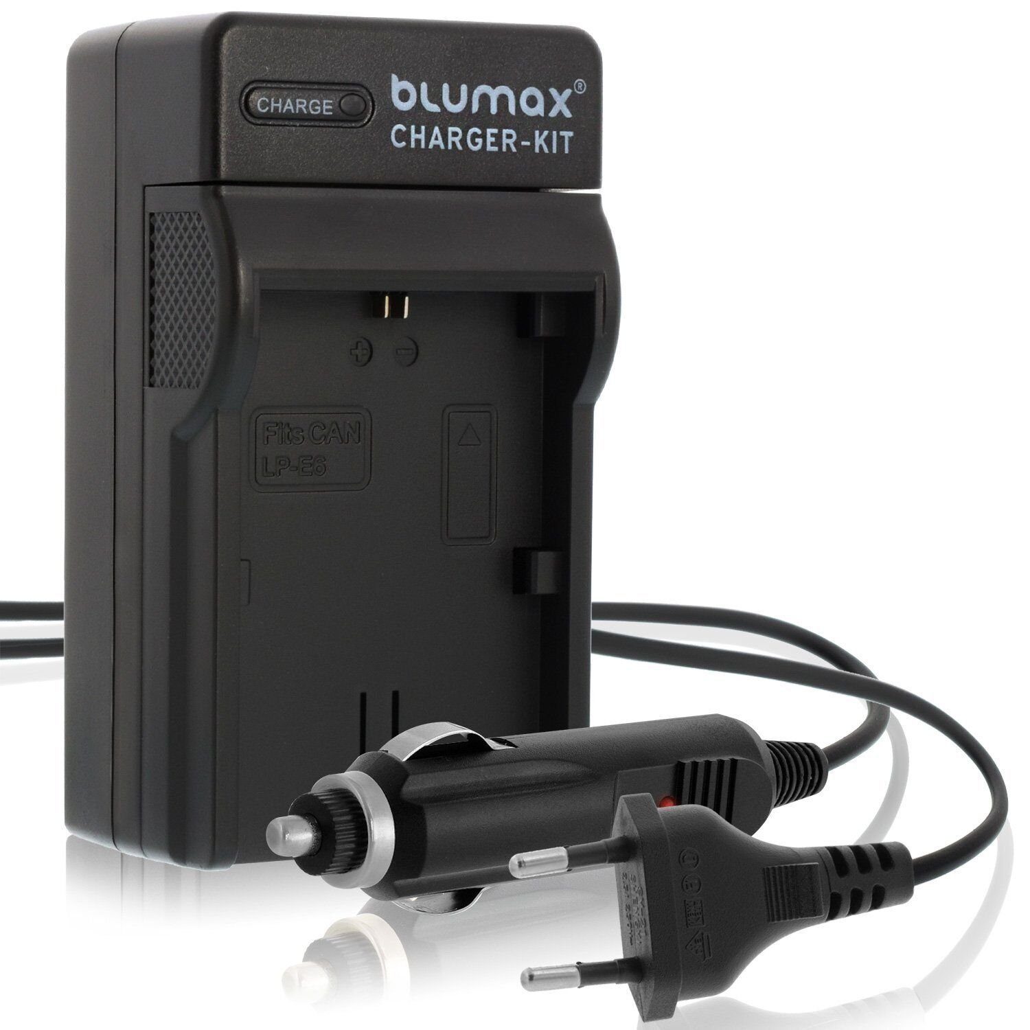 Blumax Ladegerät für Canon LP-E6NH _LP-E6_LP-E6N EOS R5 R6 Mark II R7 90D 7D Kamera-Akku