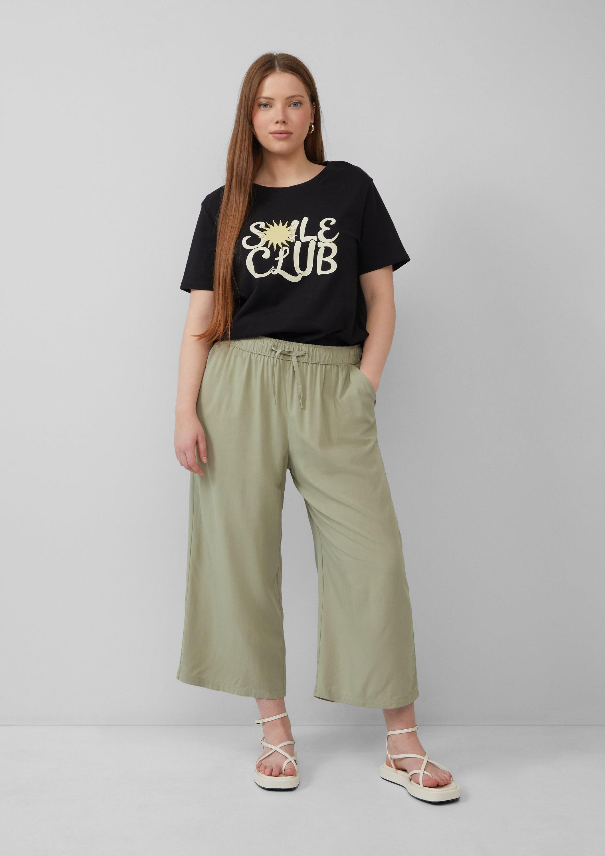 QS Culotte Hose Fließende Culotte aus Viskose