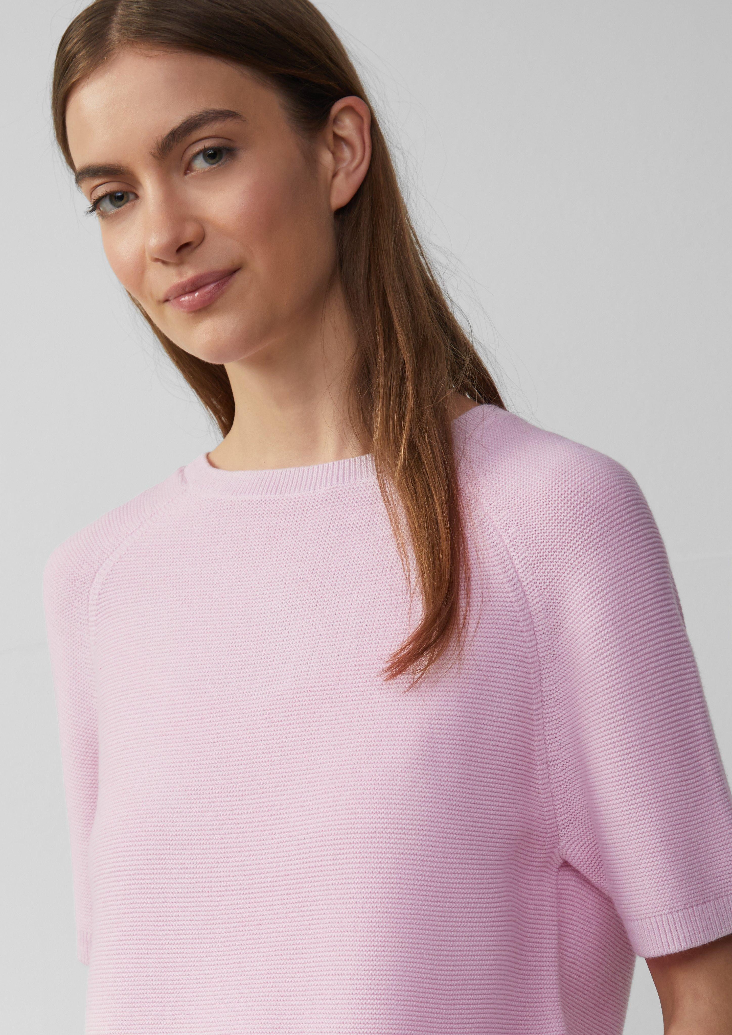 s.Oliver Strickpullover Strickpullover mit feiner Rippstruktur günstig online kaufen