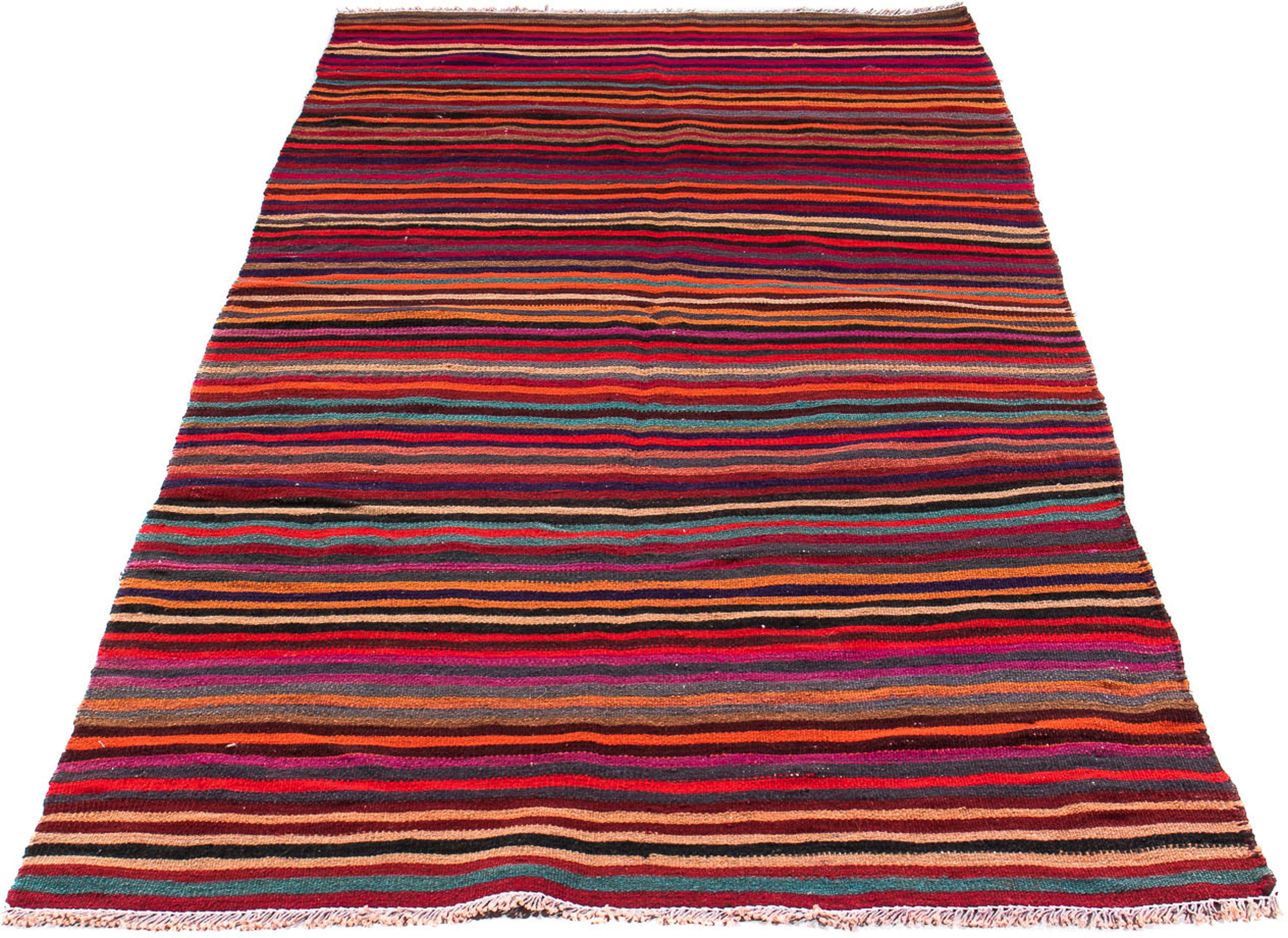 Wollteppich Kelim - Old - 200 x 110 cm - mehrfarbig, morgenland, rechteckig, Höhe: 5 mm, Wohnzimmer, Einzelstück