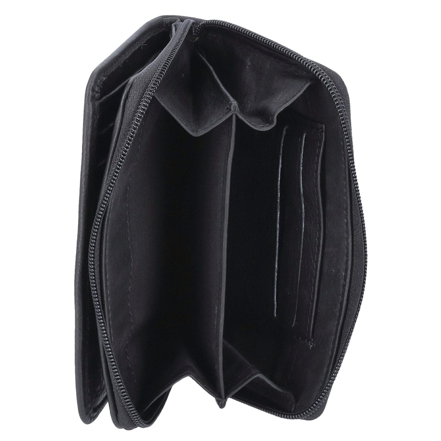 The Skandinavian Brand Geldbörse The Skandinavian Brand Damen Leder Geldbörse schwarz