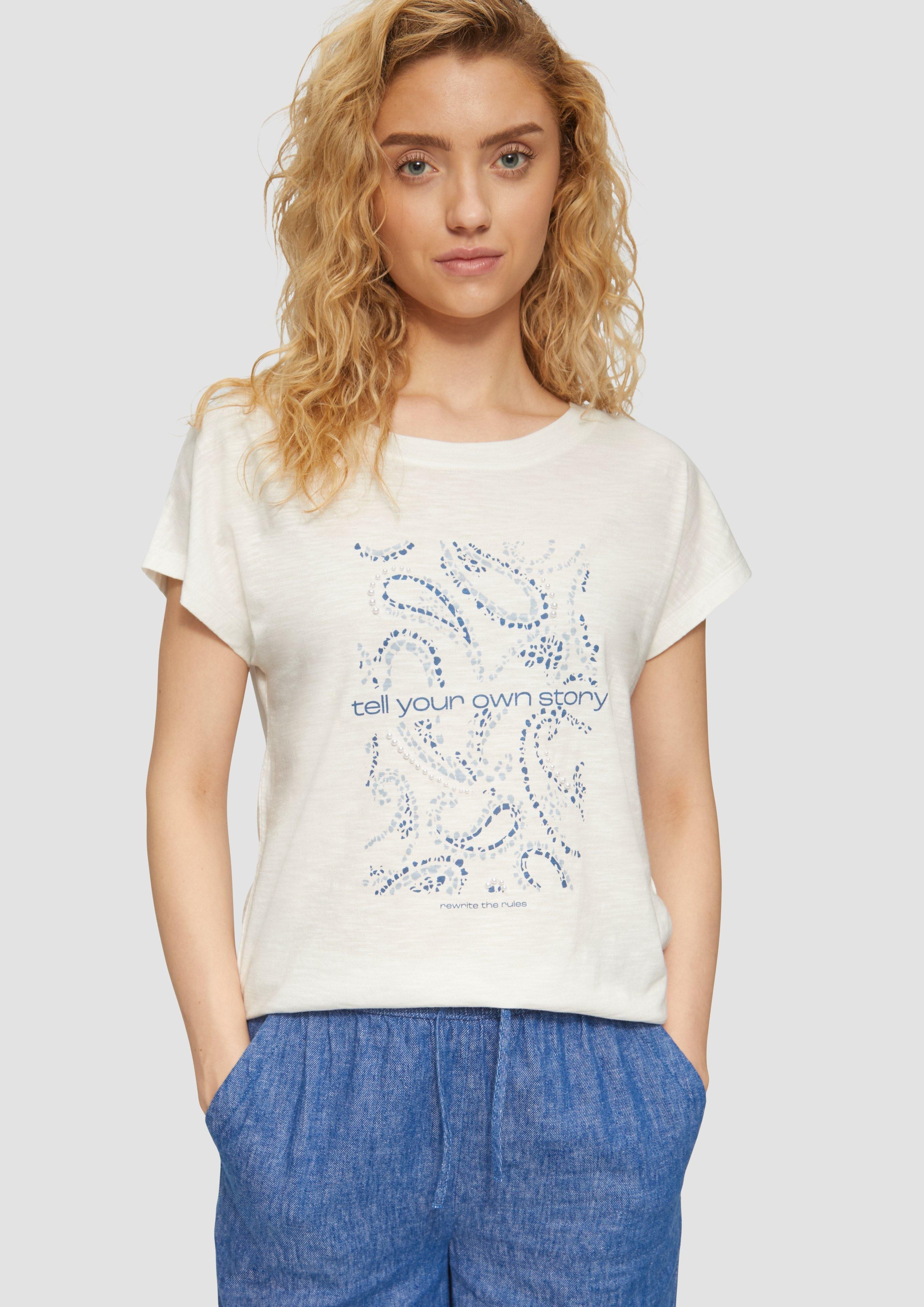 s.Oliver Shirttop T-Shirt im Relaxed Fit günstig online kaufen