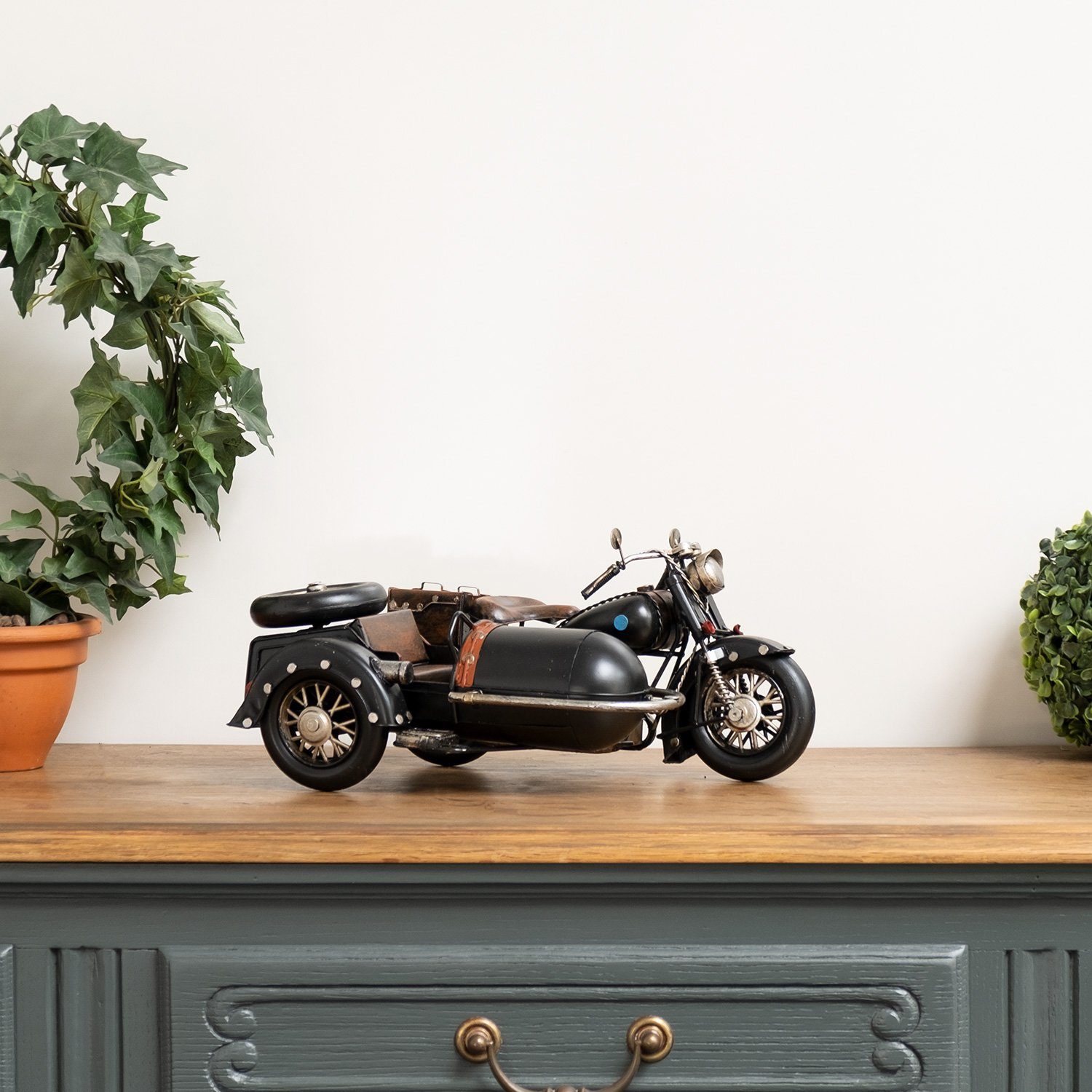 Moritz Dekofigur Motorrad mit Beiwagen Chopper, günstig online kaufen