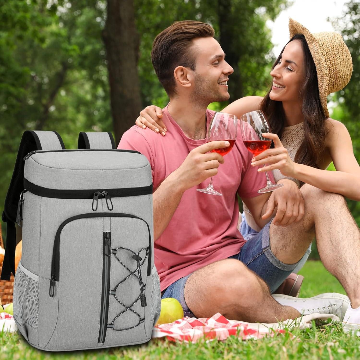 LuxusKollektion Picknicktasche Kühlrucksack 28L Isoliertasche Picknickkorb günstig online kaufen
