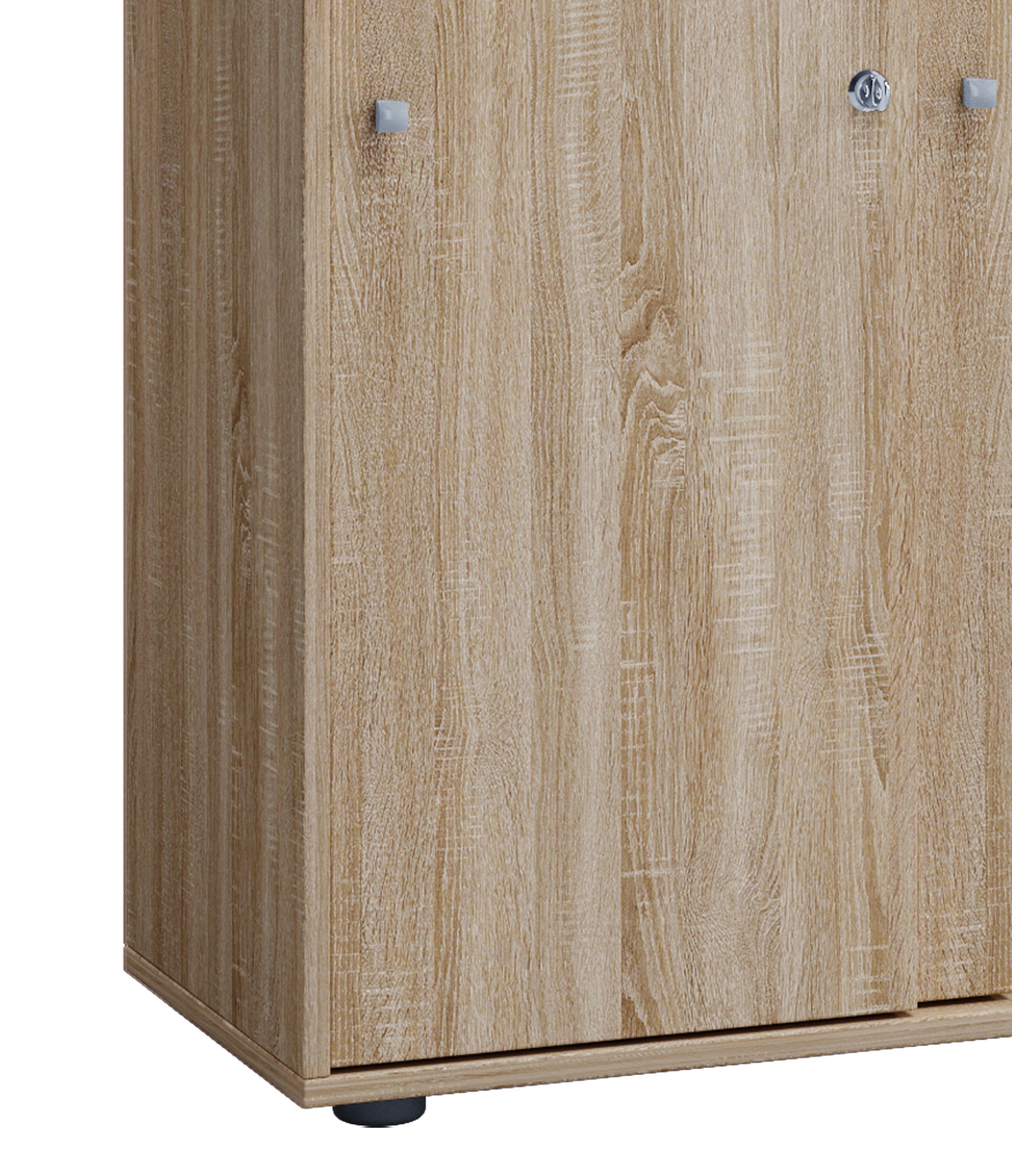 VCM Aktenschrank Büroschrank Aktenschrank Schiebetüren Lona 5fach