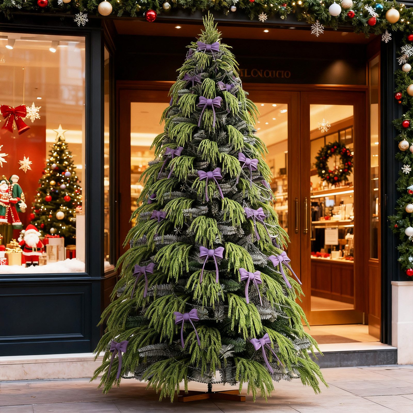 Ferghana Künstlicher Weihnachtsbaum 150/180/210/250CM mit Weiß Schnee 450/8 günstig online kaufen