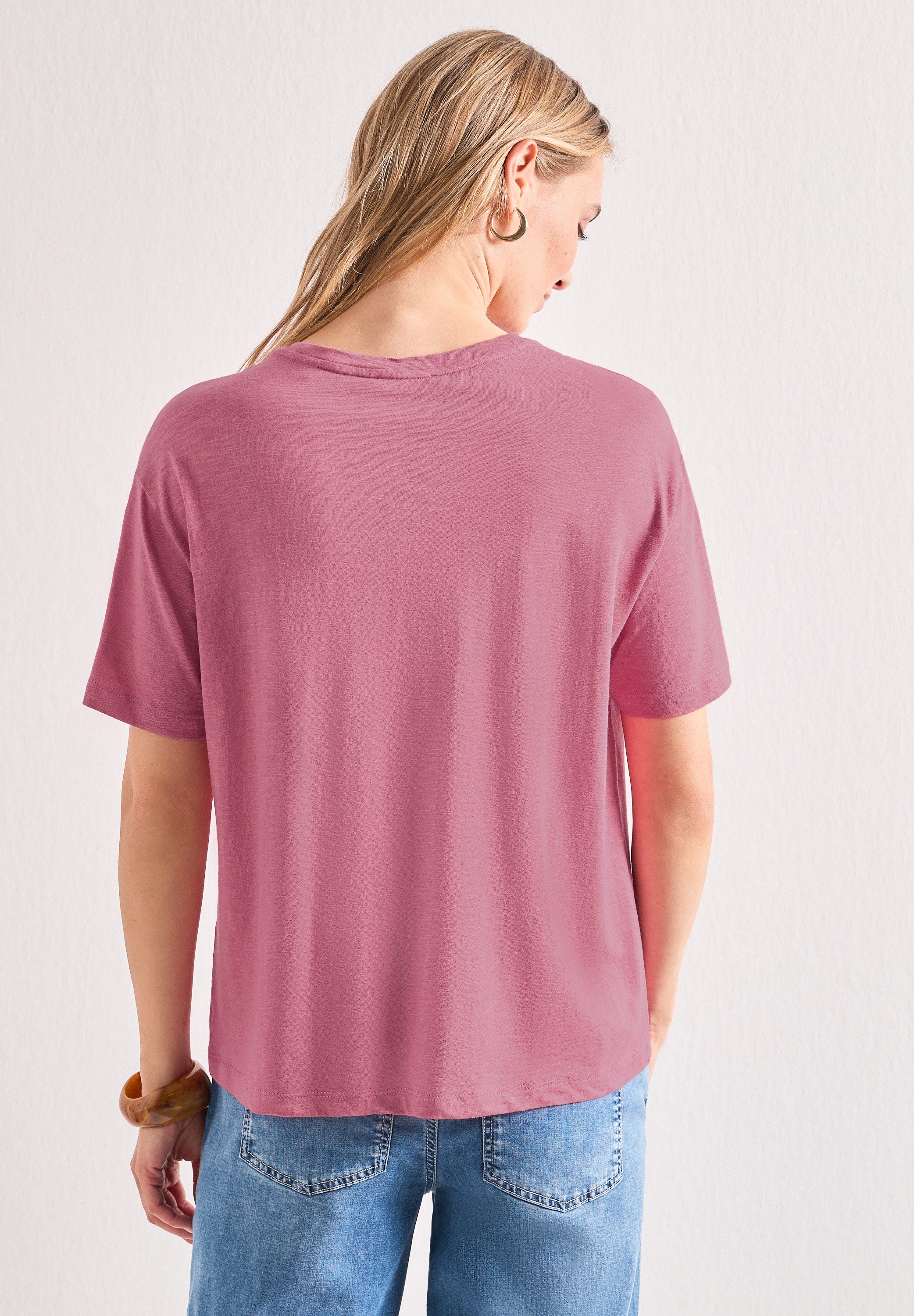 STREET ONE Rundhalsshirt Sommershirt mit Frontprint