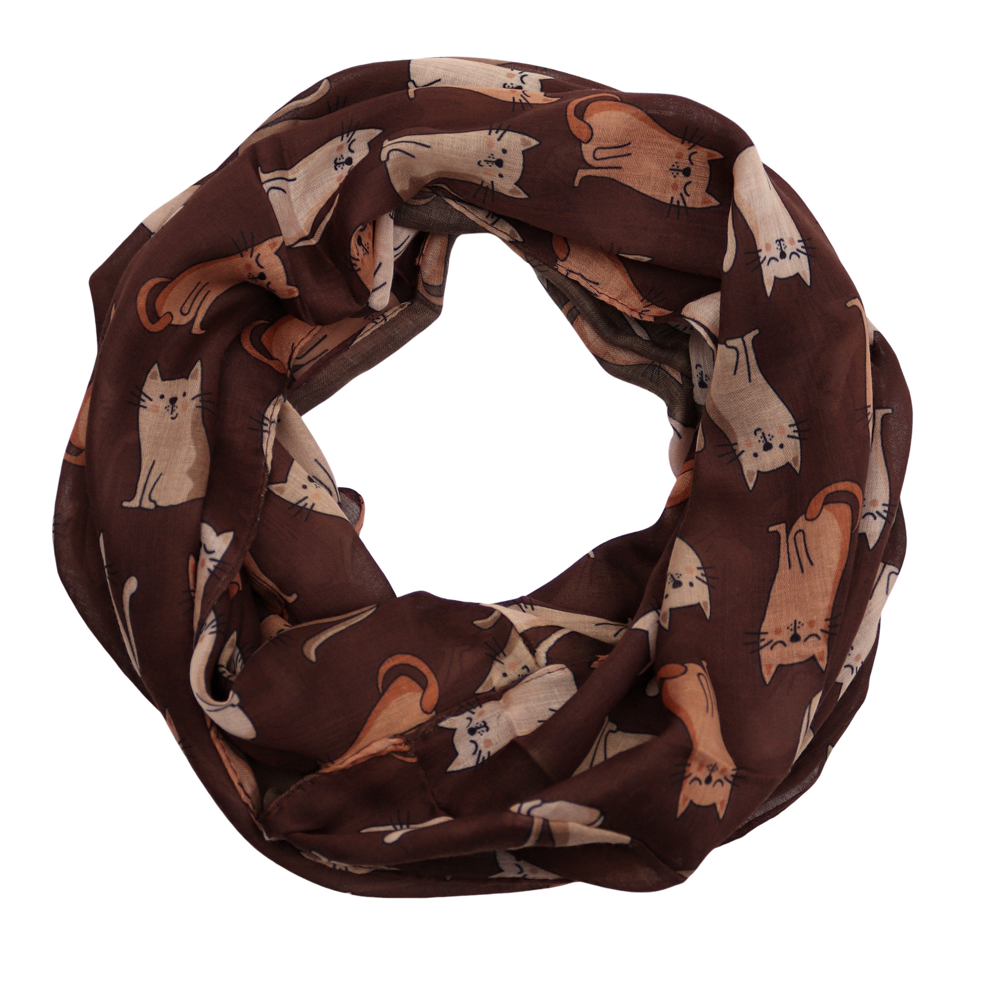 MIRROSI Loop Damen Schal Weich aus 100% Viskose Groß, Schlauchschal, (ca.60x80cm, zweimal um den Hals wickelbar), Damen Halstuch Stola ideal für Frühling,Sommer, Herbst oder Winter