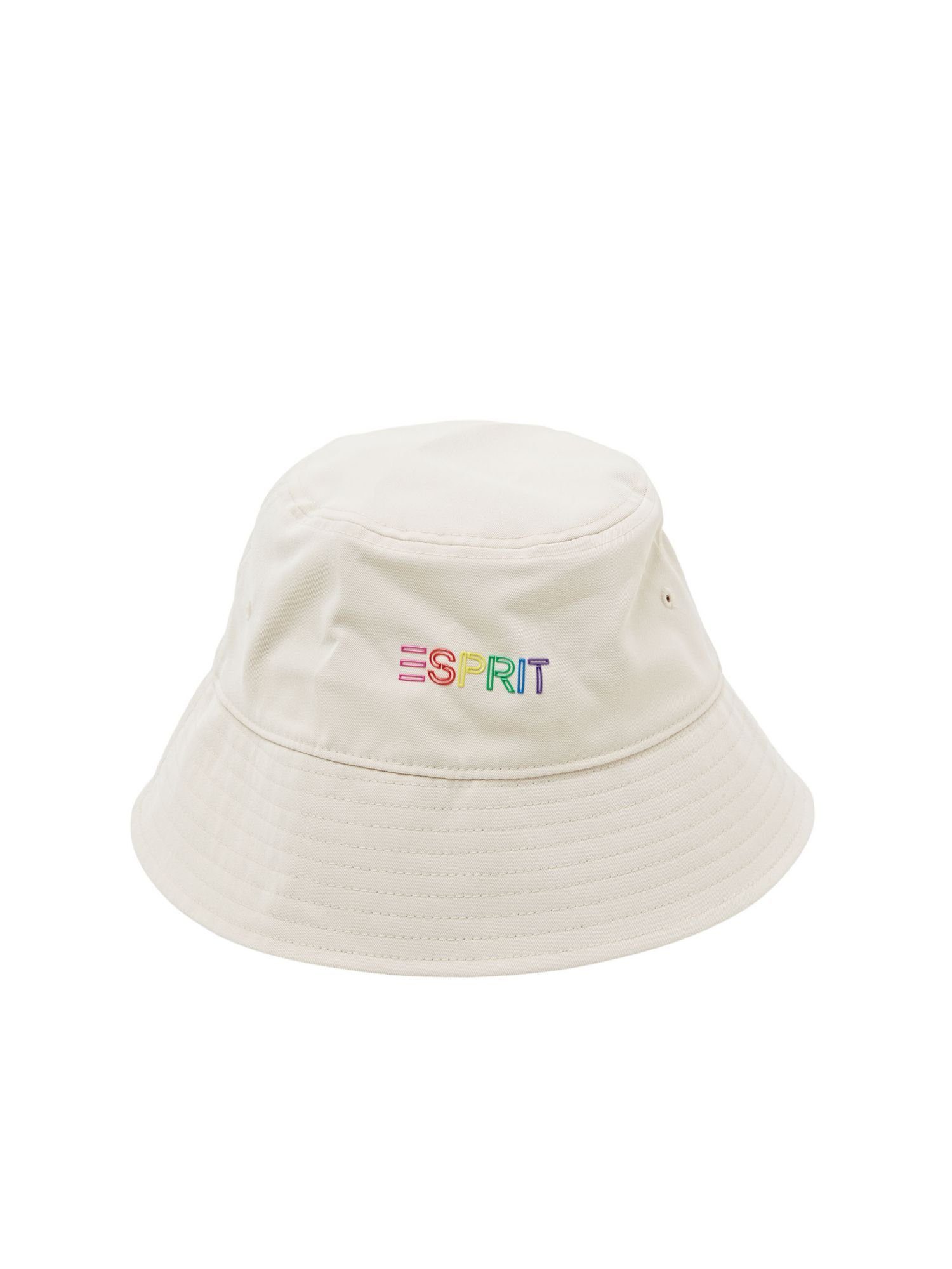 Esprit Baseball Cap Bucket Hat aus Twill mit Applikation SAND