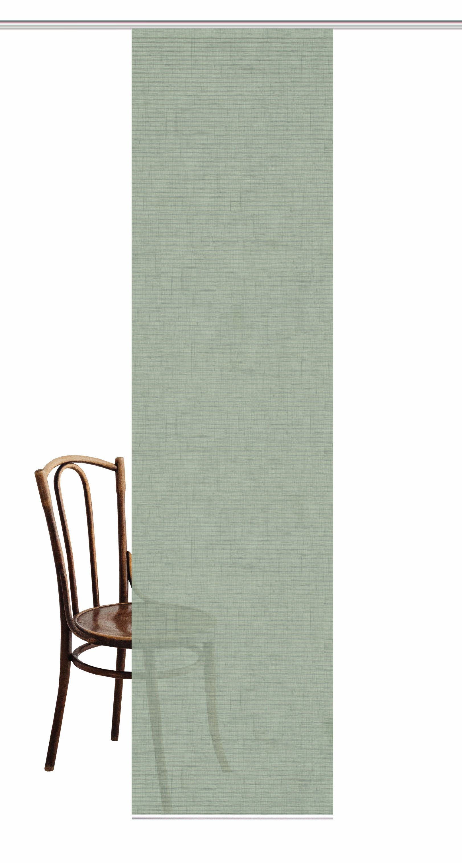 HOME in green Schiebegardine ESTRA (1 St), Paneelwagen, halbtransparent, Digitaldruck, Bambus, recycelt