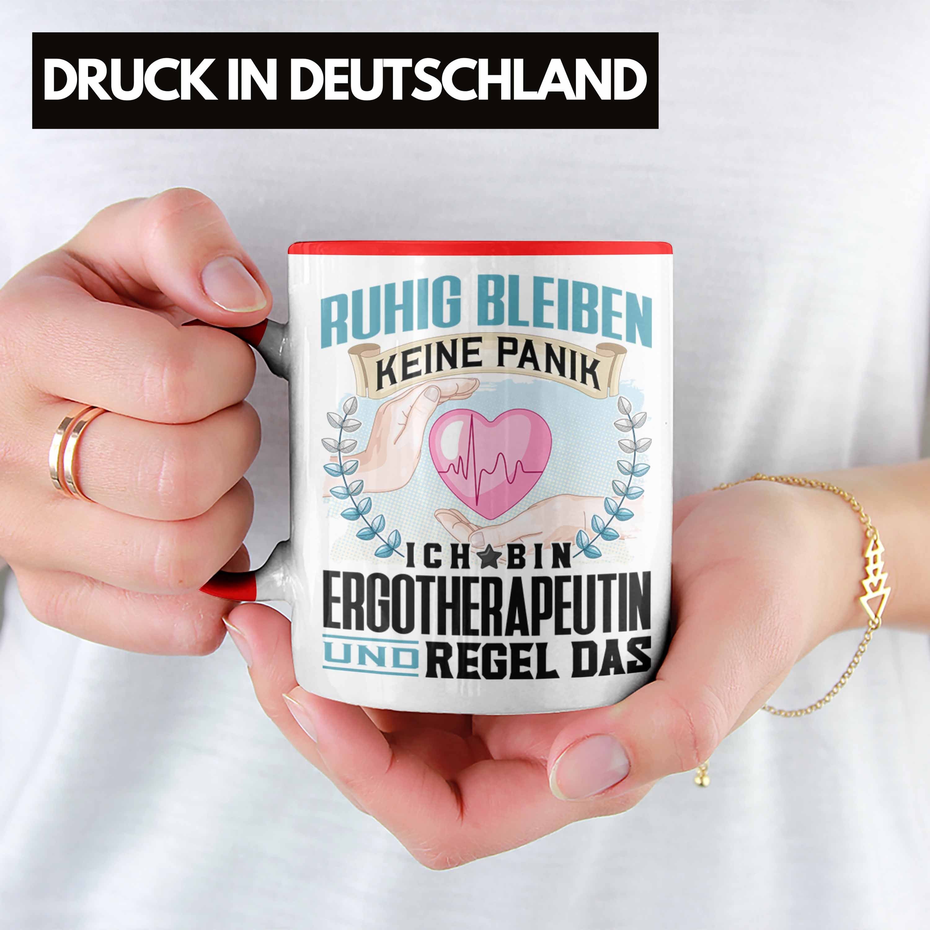 Ergotherapeutin Lustiger Rot Trendation Männer Tasse Trendation Geschenk Spruch - Tasse Ruh