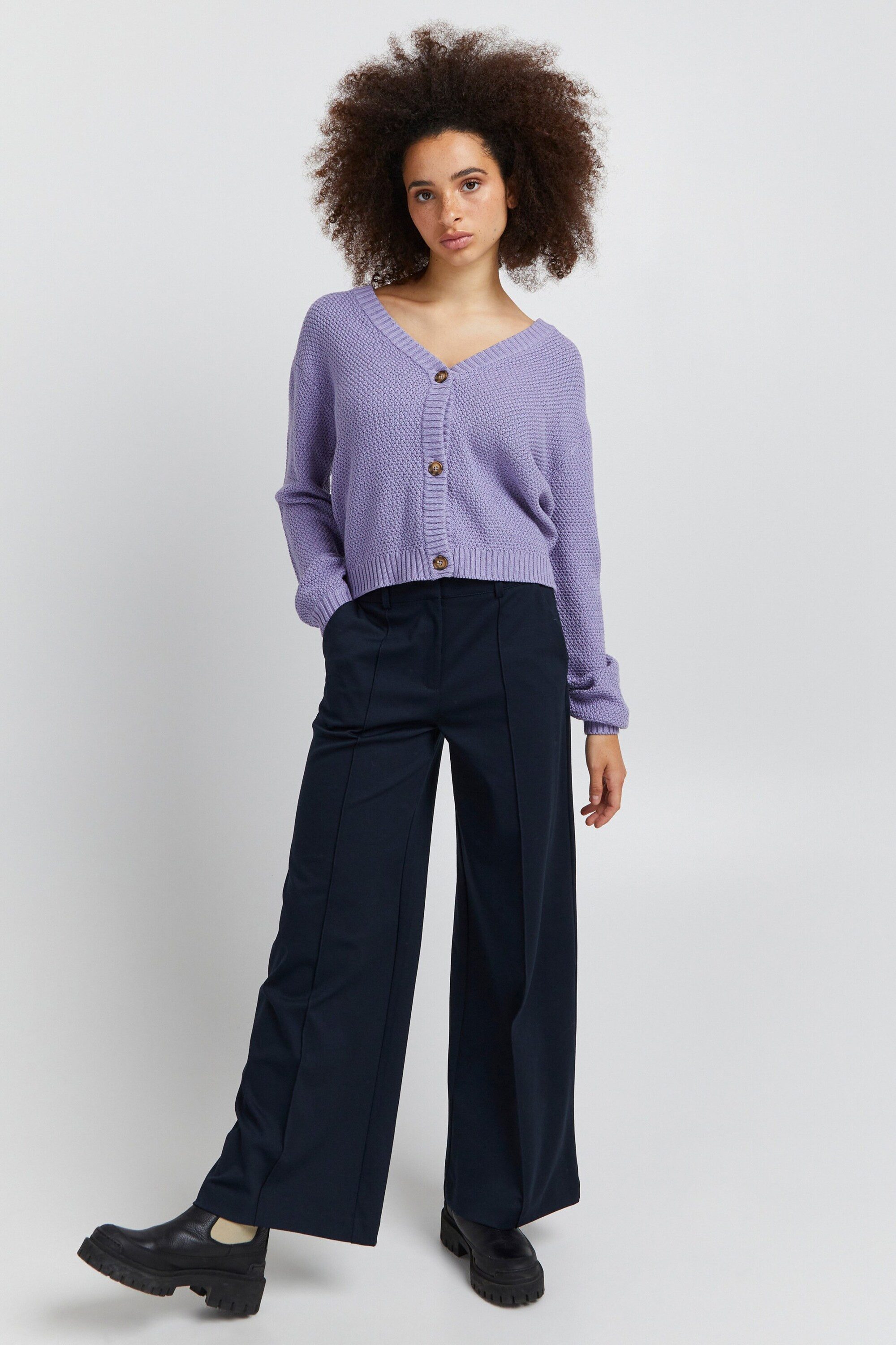 ICHI Stoffhose Kate (1-tlg) Falten