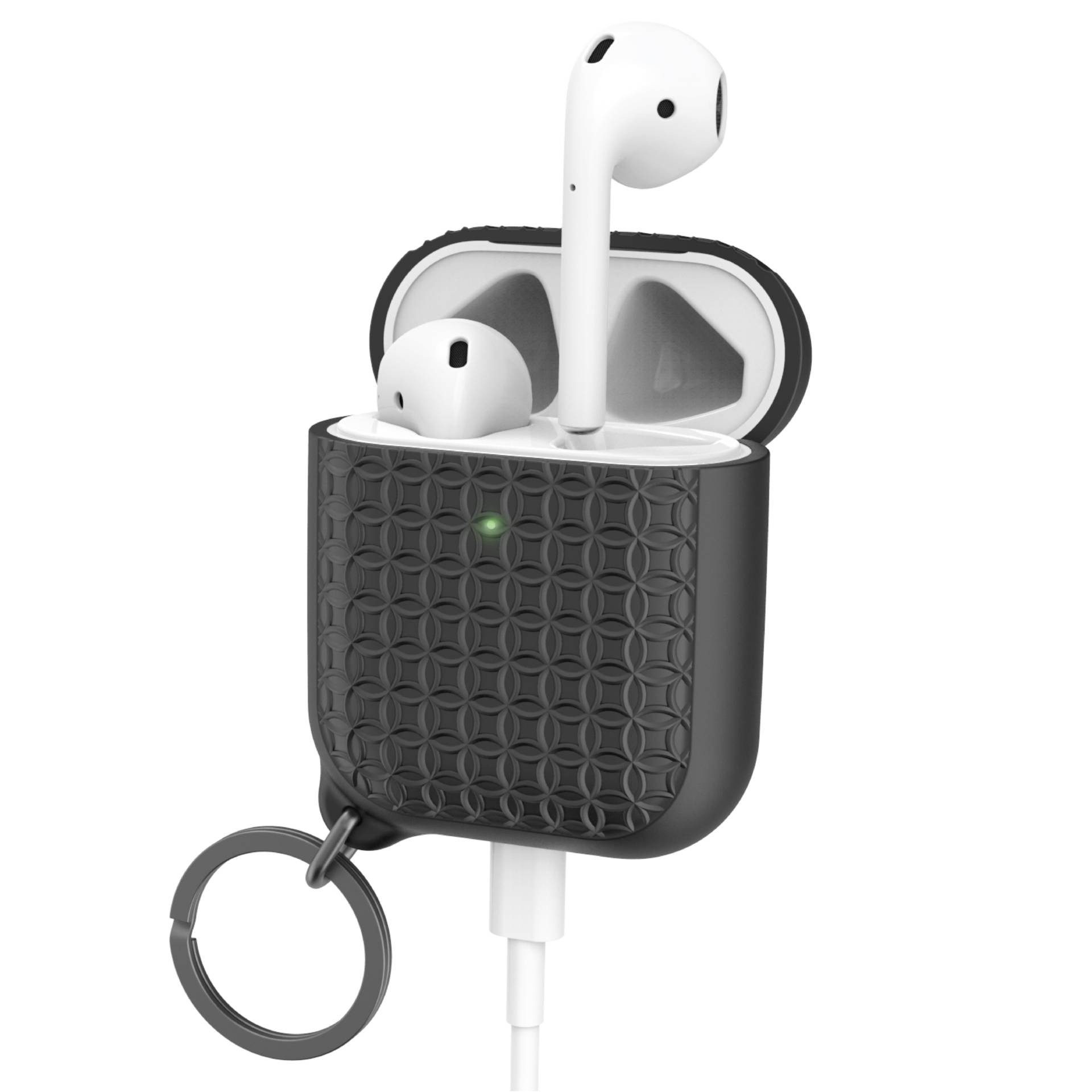 Catalyst Kopfhörer-Schutzhülle Keyring Case, für AirPods 1/2, Schwarz