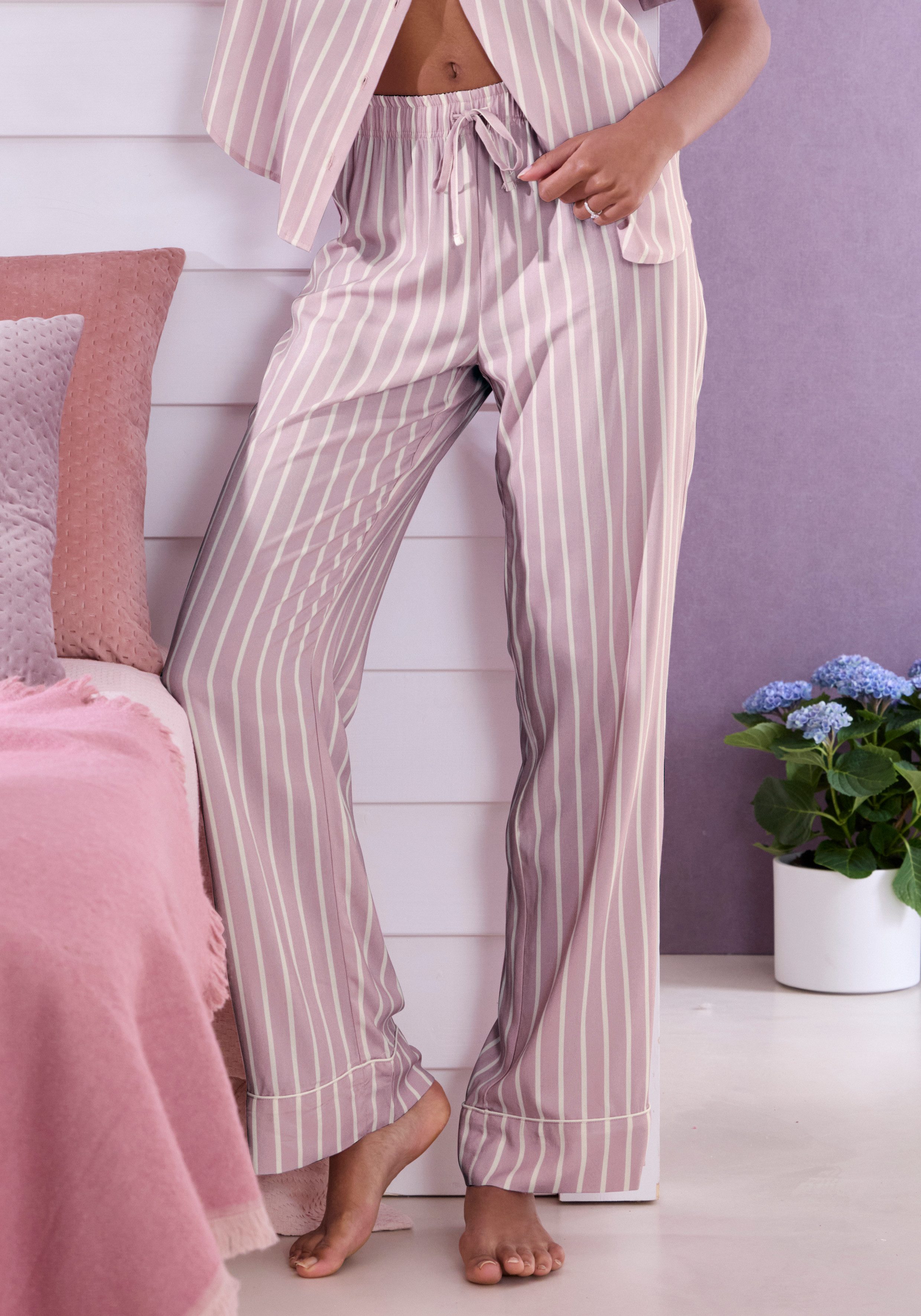 LASCANA Pyjamahose (1-teilig) in weiter Form