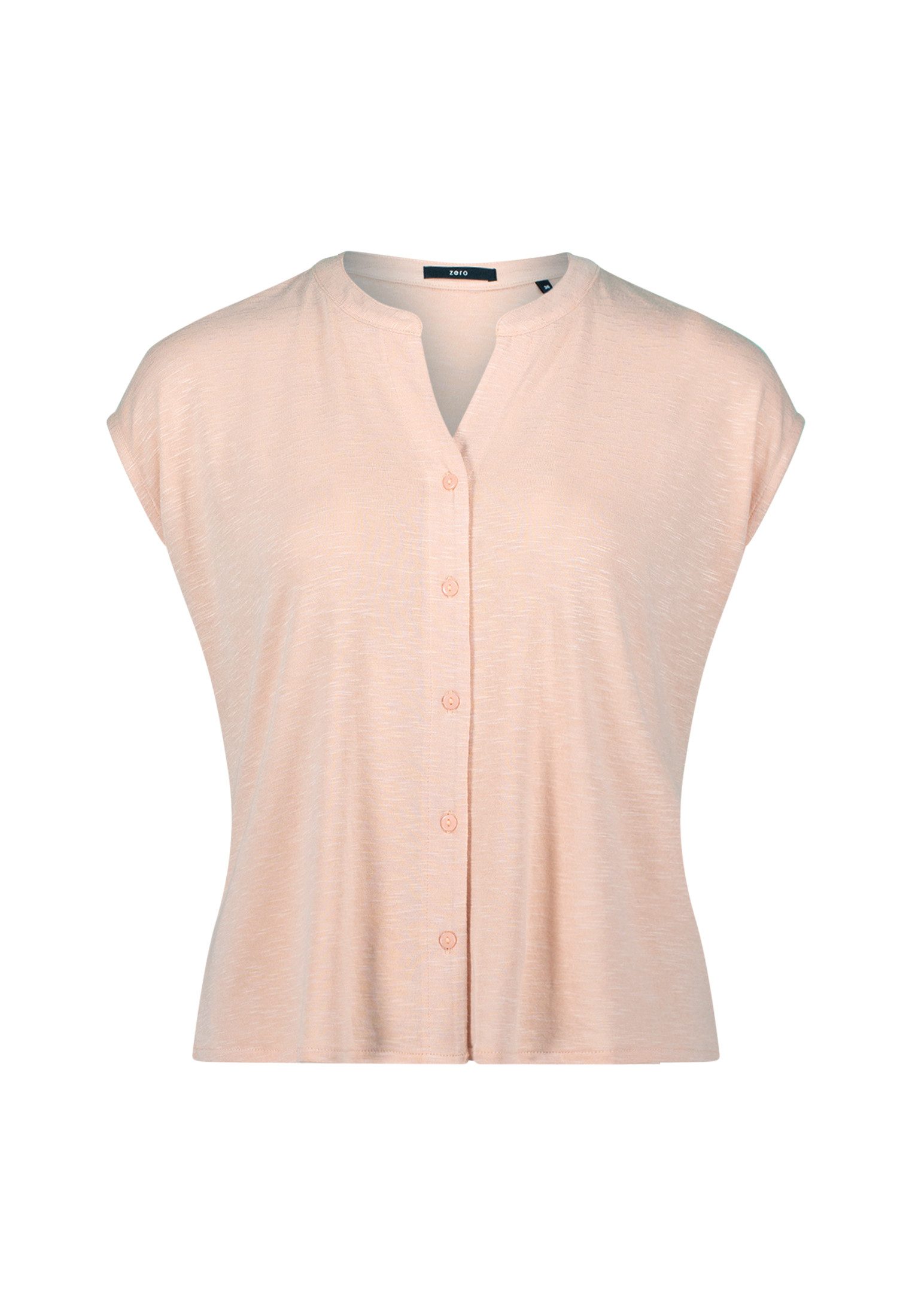 Zero T-Shirt "zero Damen Shirt mit Knopfleiste", (1 tlg.), Knopfleiste günstig online kaufen