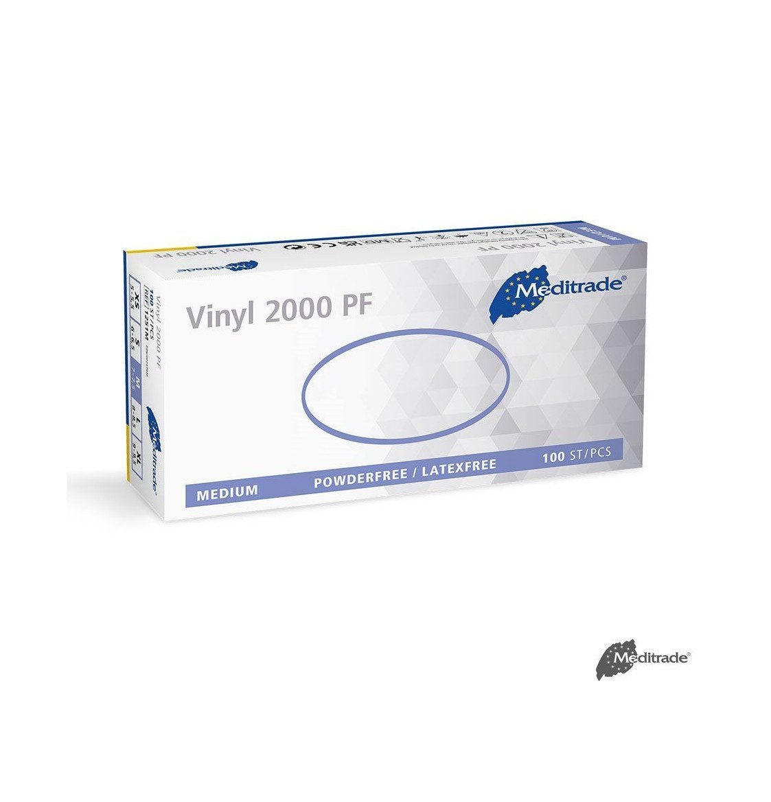 DocMed Einweghandschuhe Vinyl 2000 U.-Handschuhe Vinyl, PF, Gr. S/M/L/XL (Einmalhandschuhe, 100-St., Hohe Elastizität und angenehmer Tragekomfort) Puderfrei und unsteril für eine hautfreundliche Anwendung