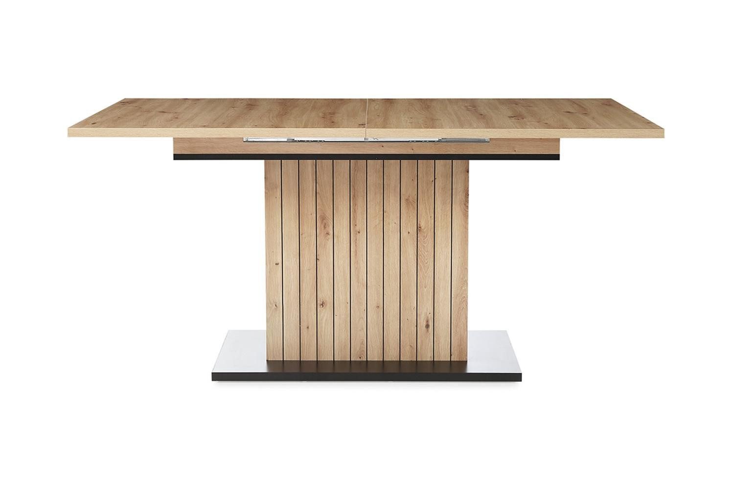 Procom Esstisch HAMELN, Ausziehbar, Artisan Eiche Dekor, Anthrazit, Synchronauszug, B 160/200 x H 76 x T 90 cm