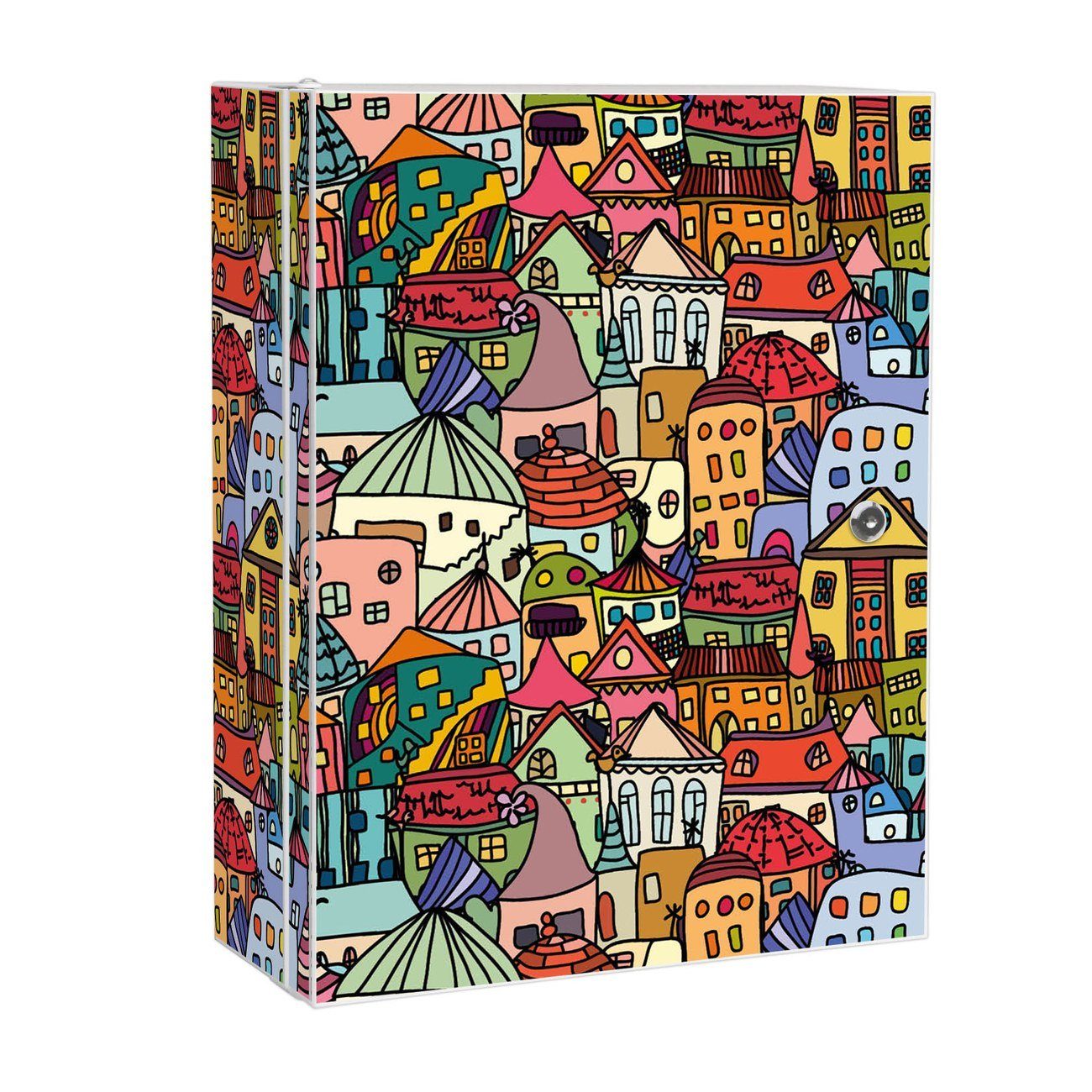 banjado Medizinschrank Stahl Funky Town (abschließbar, günstig online kaufen