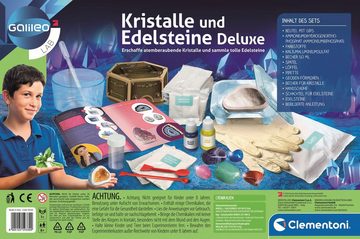 Clementoni® Experimentierkasten Galileo, Kristalle und Edelsteine Deluxe, Made in Europe