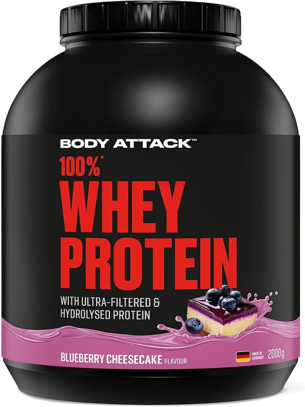 Body Attack Body Attack 100% Whey- 2 kg Pulver
