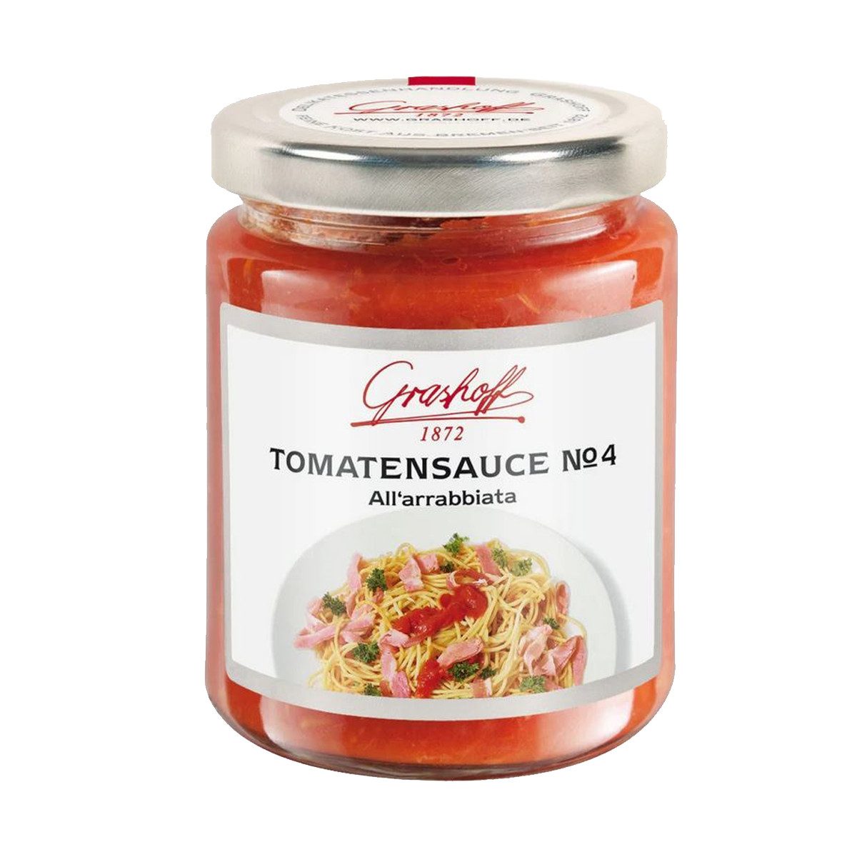 Grashoff Saucen, Grashoff Tomatensauce No 4 All Arrabbiata fruchtig tomatig 200ml