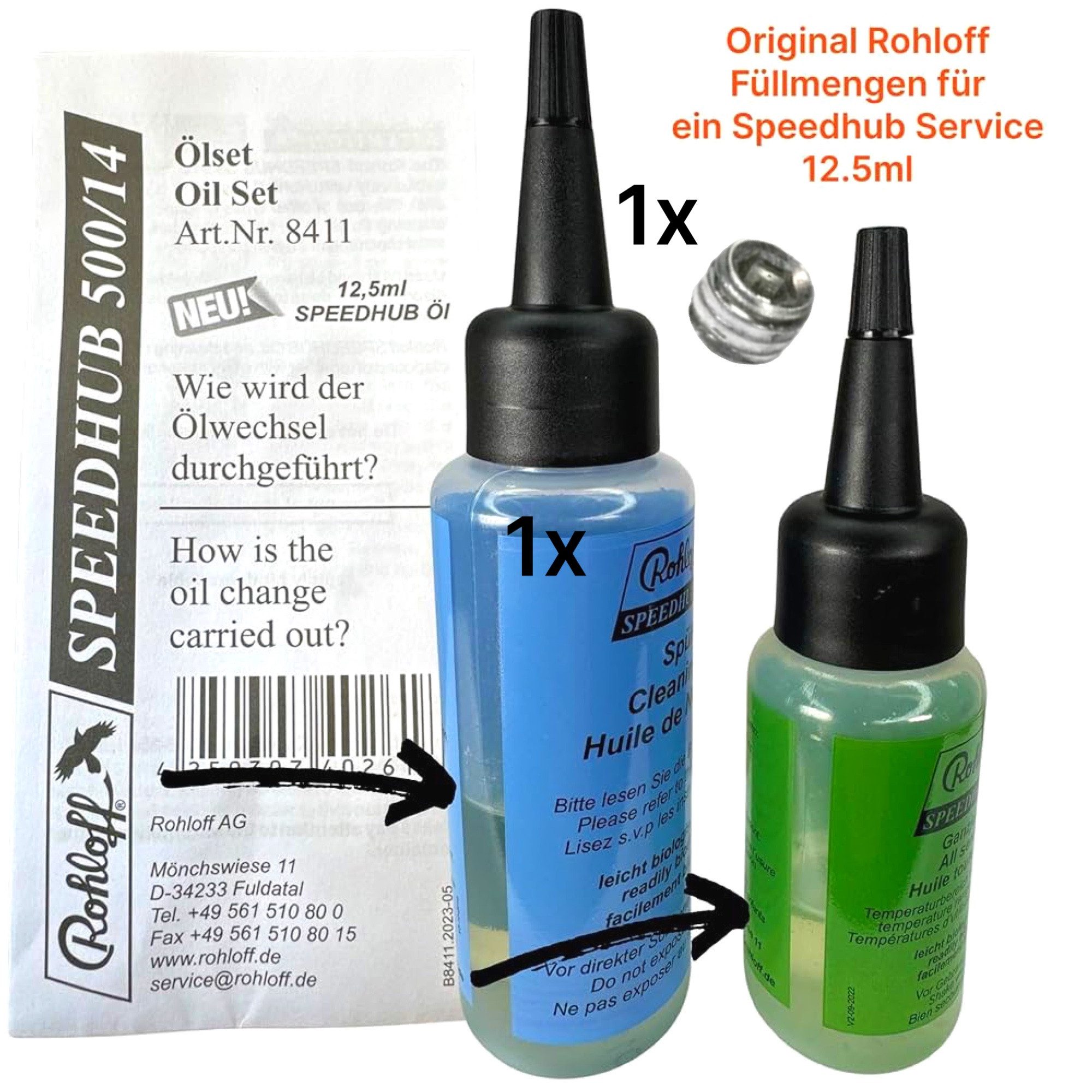 Fahrrad-Montageständer Rohloff Oil of Speedhub 500/14 Getriebenabe Service ÖL Ablassschraube