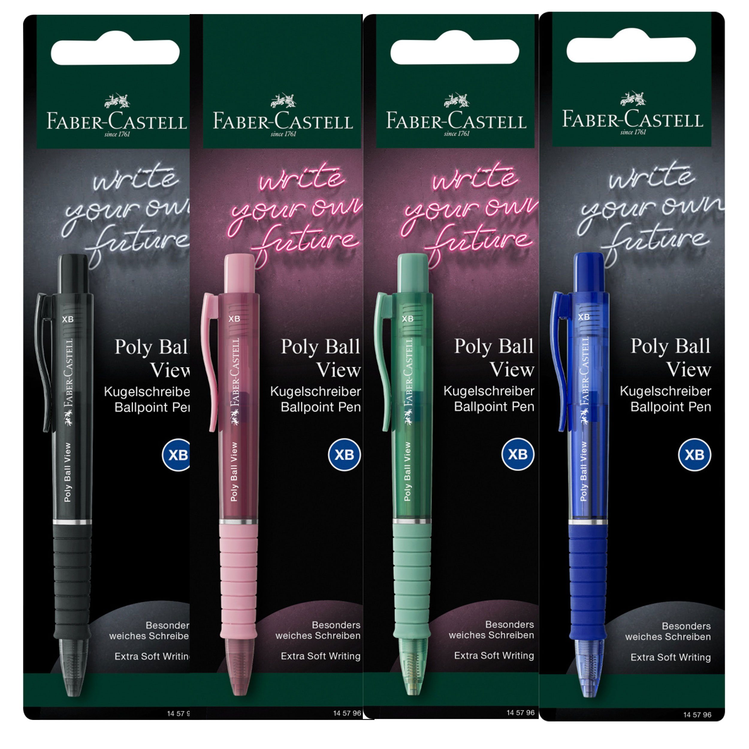 Faber-Castell Kugelschreiber Kugelschreiber Poly - sortiert View Ball farblich