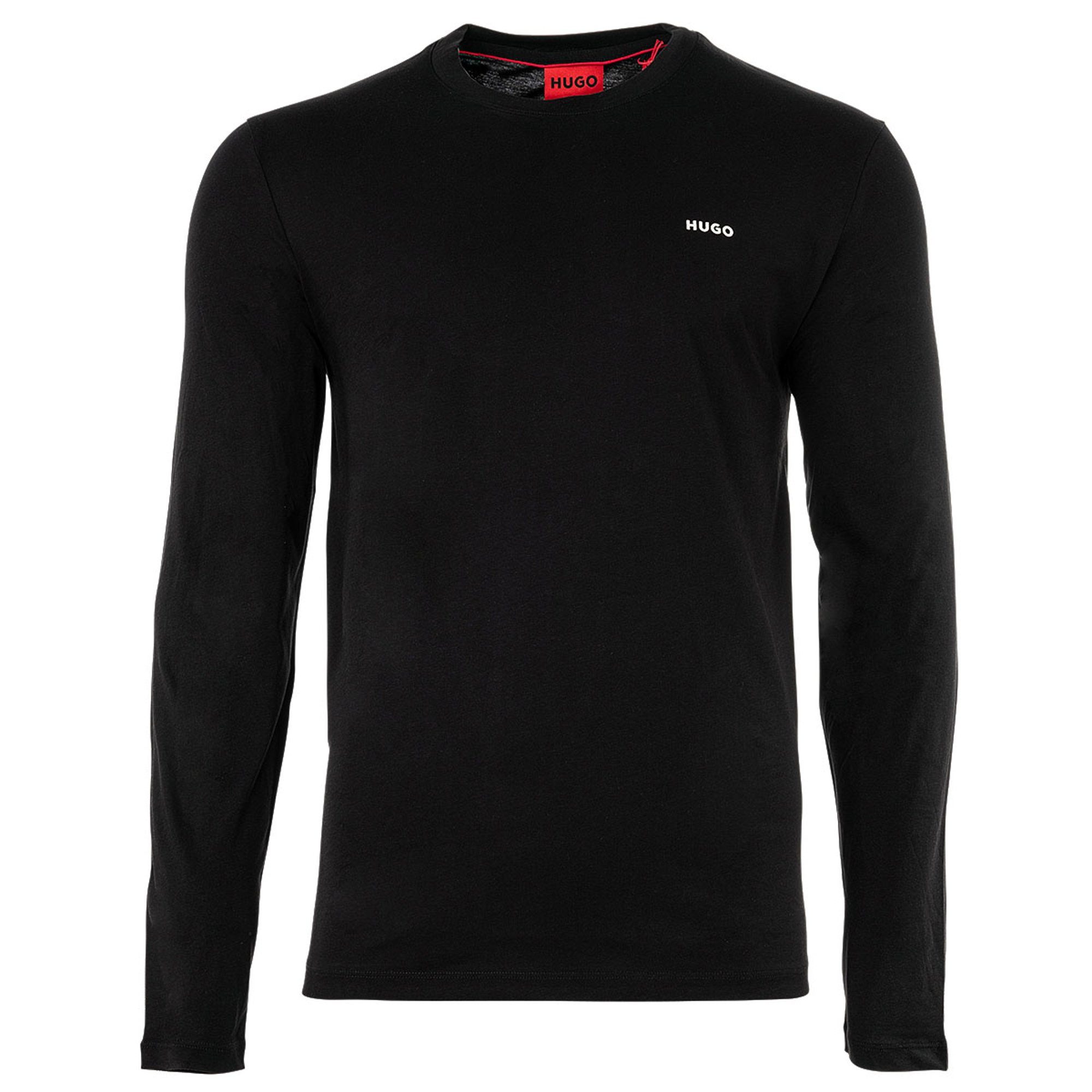 HUGO Langarmshirt T-Shirt aus Baumwoll-Jersey mit günstig online kaufen