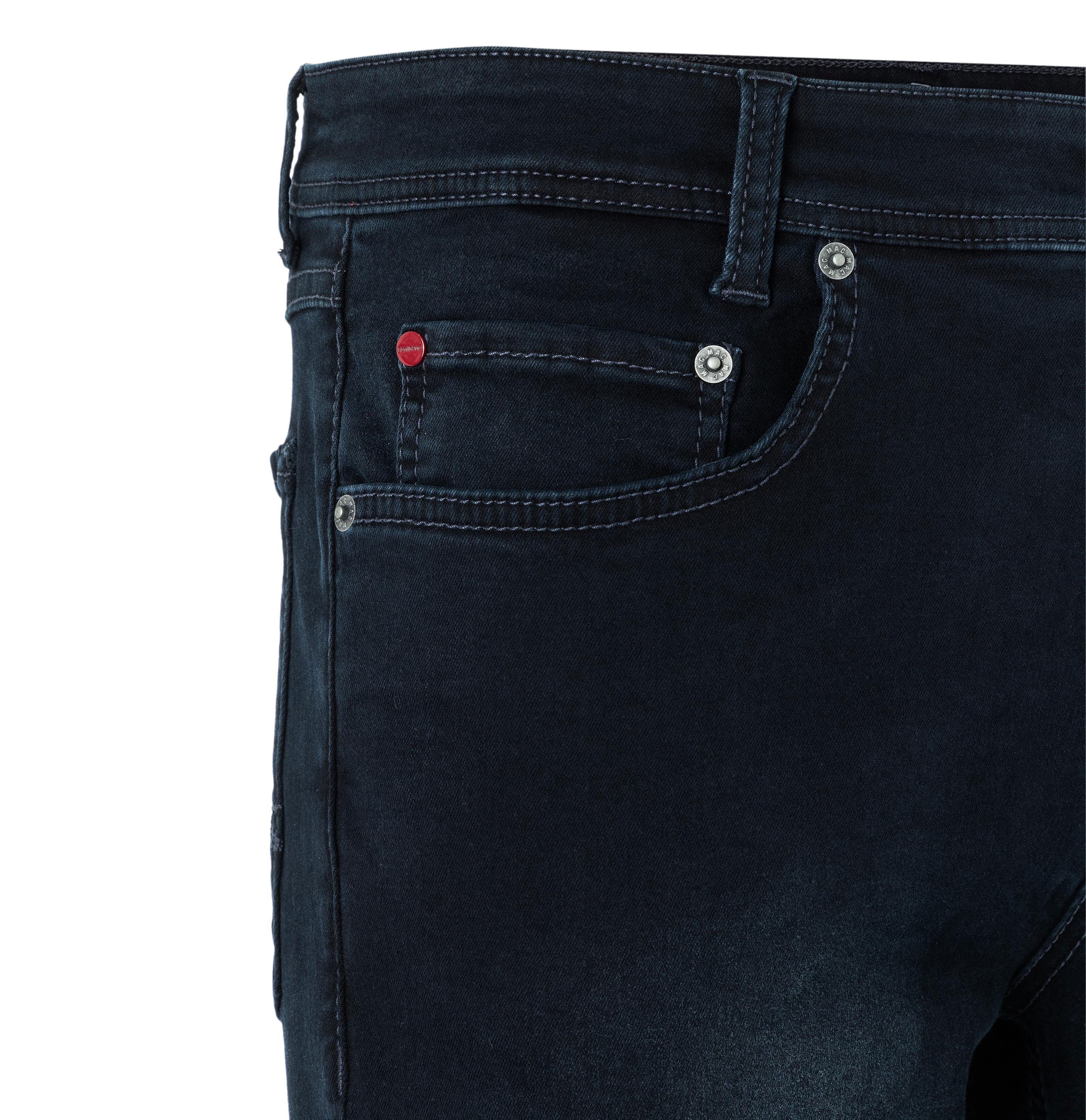 MAC 5-Pocket-Jeans Arne Pipe Stretch-Denim, Blue elastisch bequem Used und Deep super Slightly