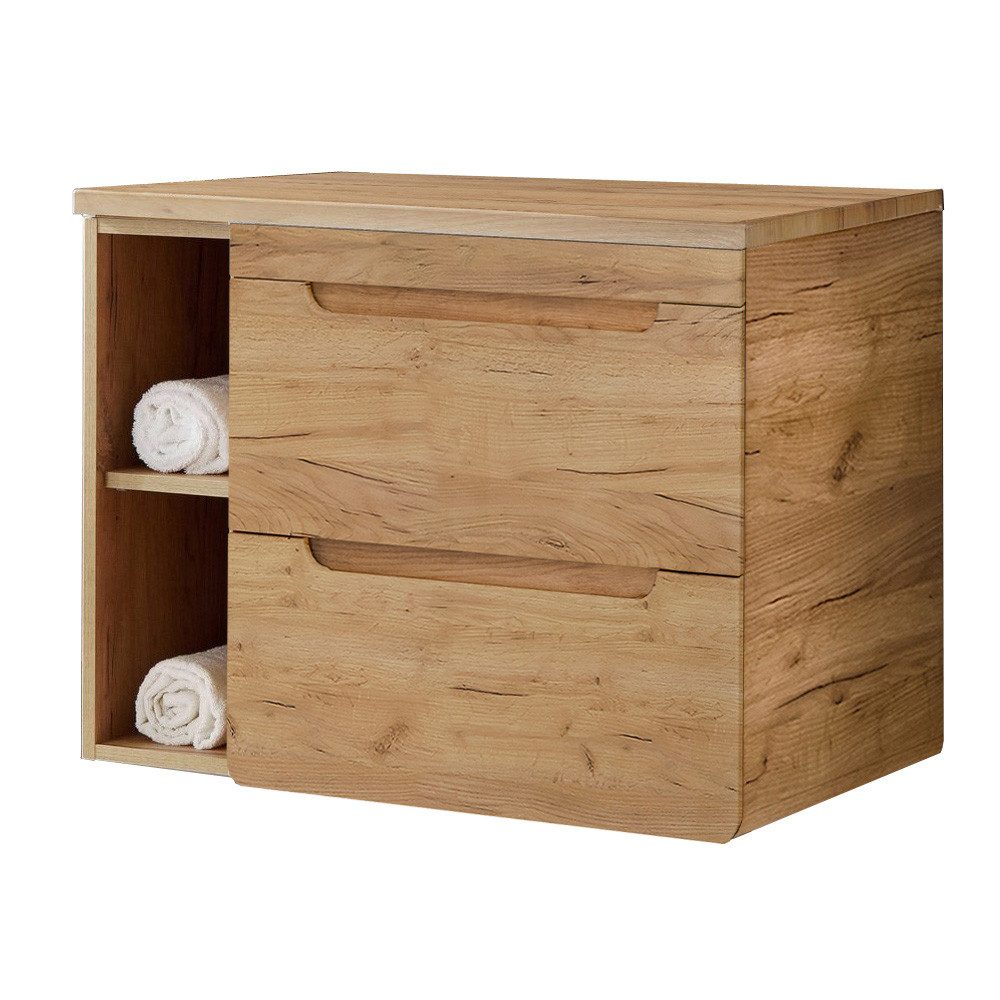 Lomadox Waschbeckenschrank LUTON-56-CRAFT Waschtischunterschrank 81 cm günstig online kaufen
