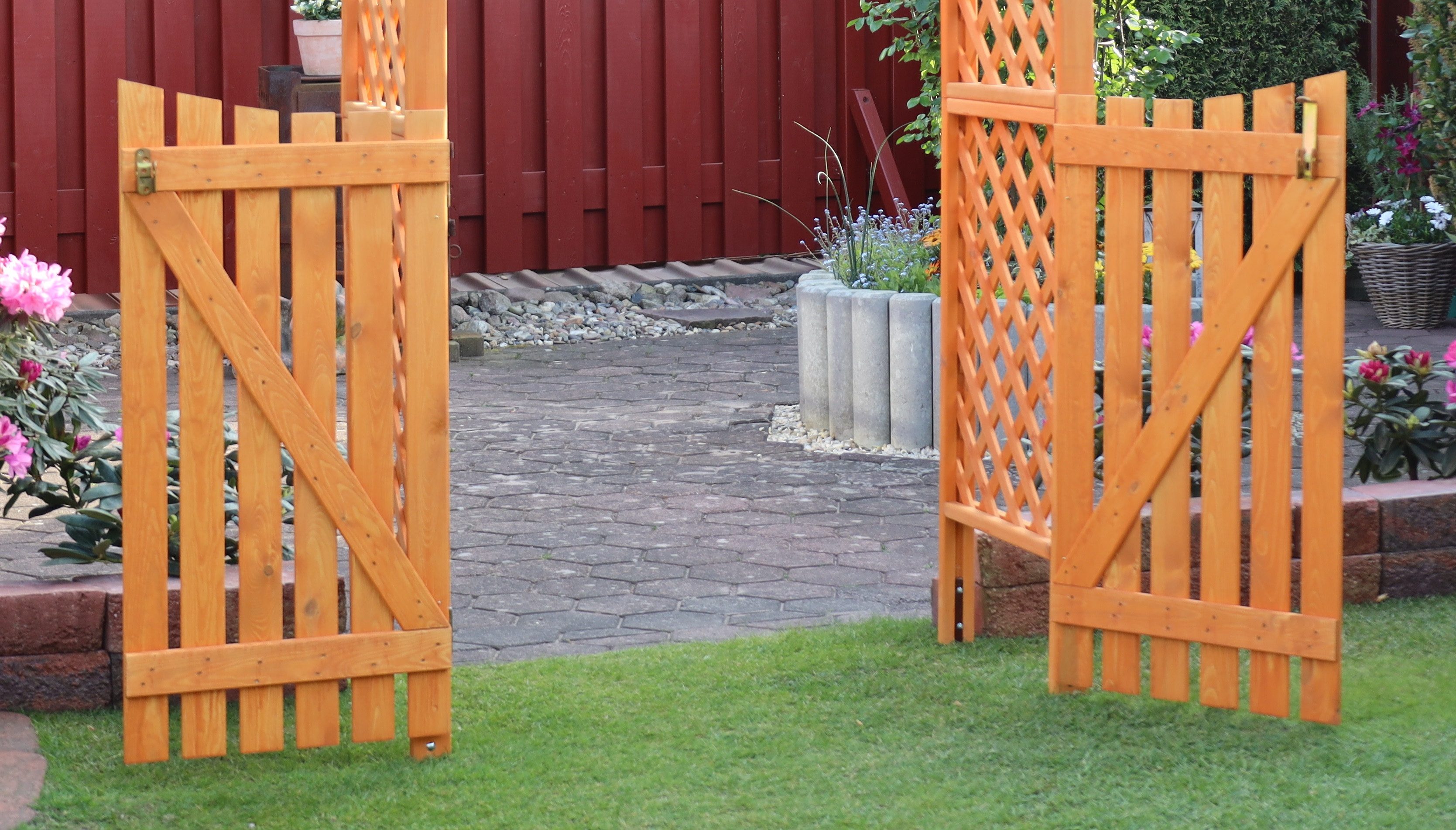 promadino Zaundoppeltür Diana, für Rosenbogen »Diana«, BxH: 100x100 cm