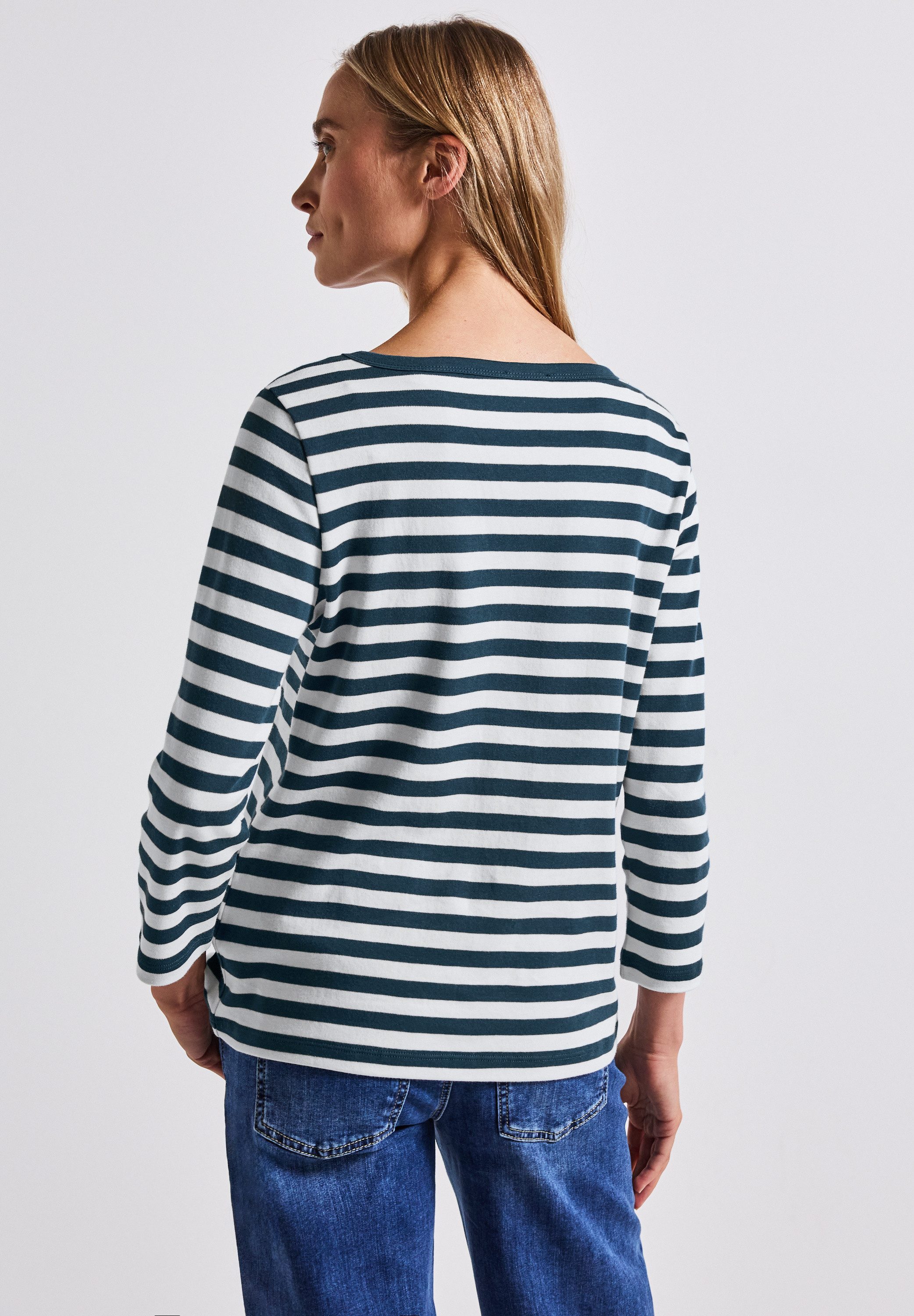STREET ONE Rundhalsshirt, aus reiner Baumwolle günstig online kaufen