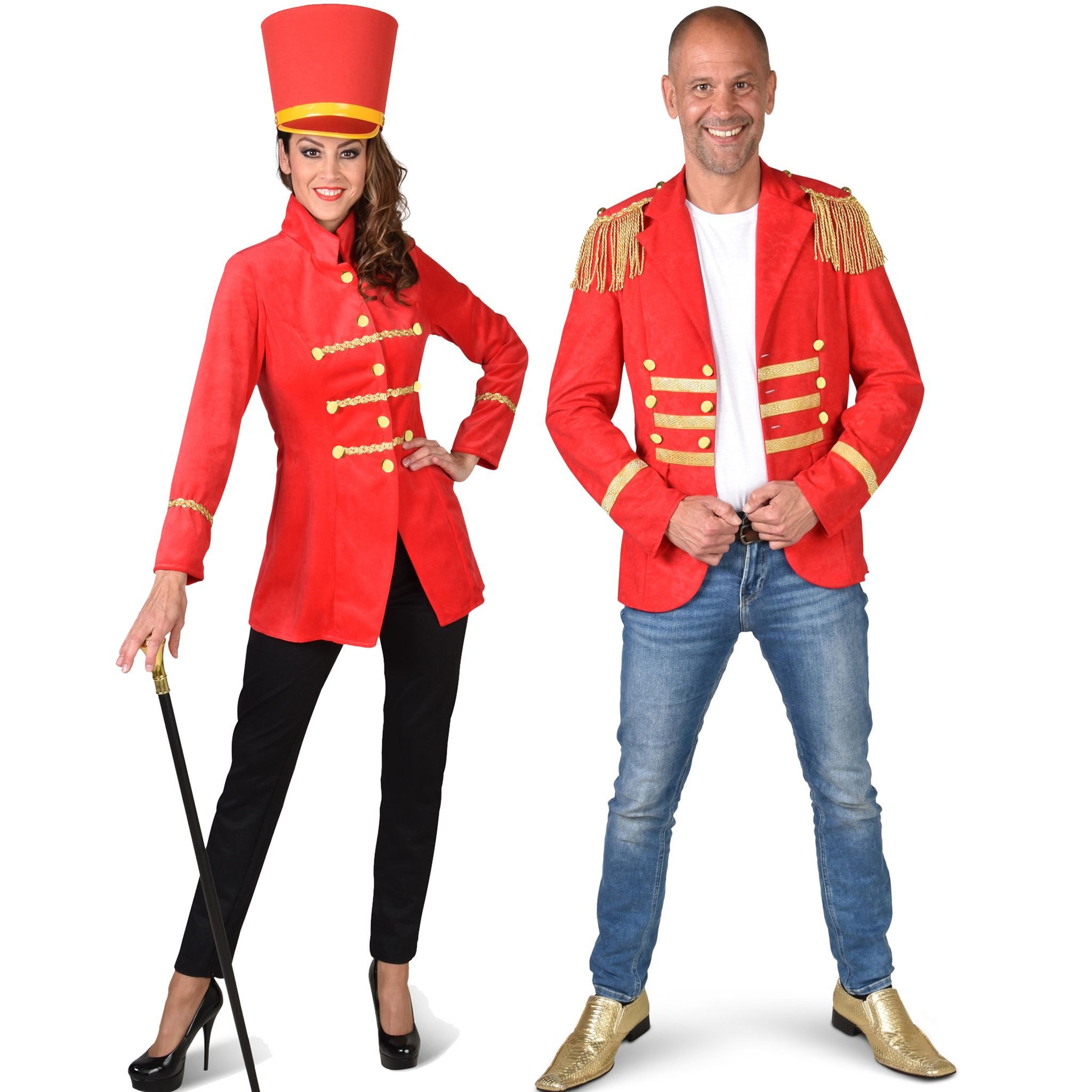 Funny Fashion Kostüm Zirkusjacke Rote Garde Uniform Herren günstig online kaufen
