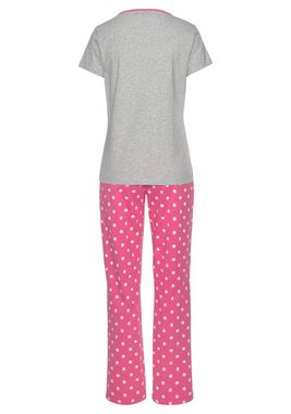 PEANUTS Pyjama (2 tlg) mit Snoopy Druckmotiv