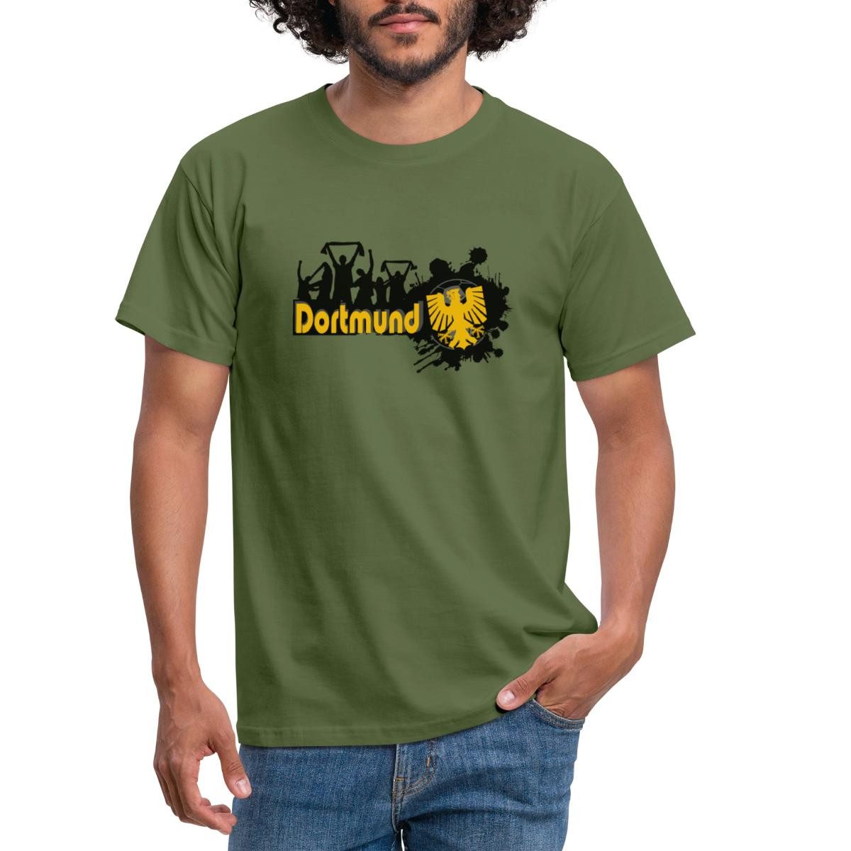 Spreadshirt T-Shirt Dortmund Stadt Fan Sport Fussball Männer T-Shirt (1-tlg günstig online kaufen