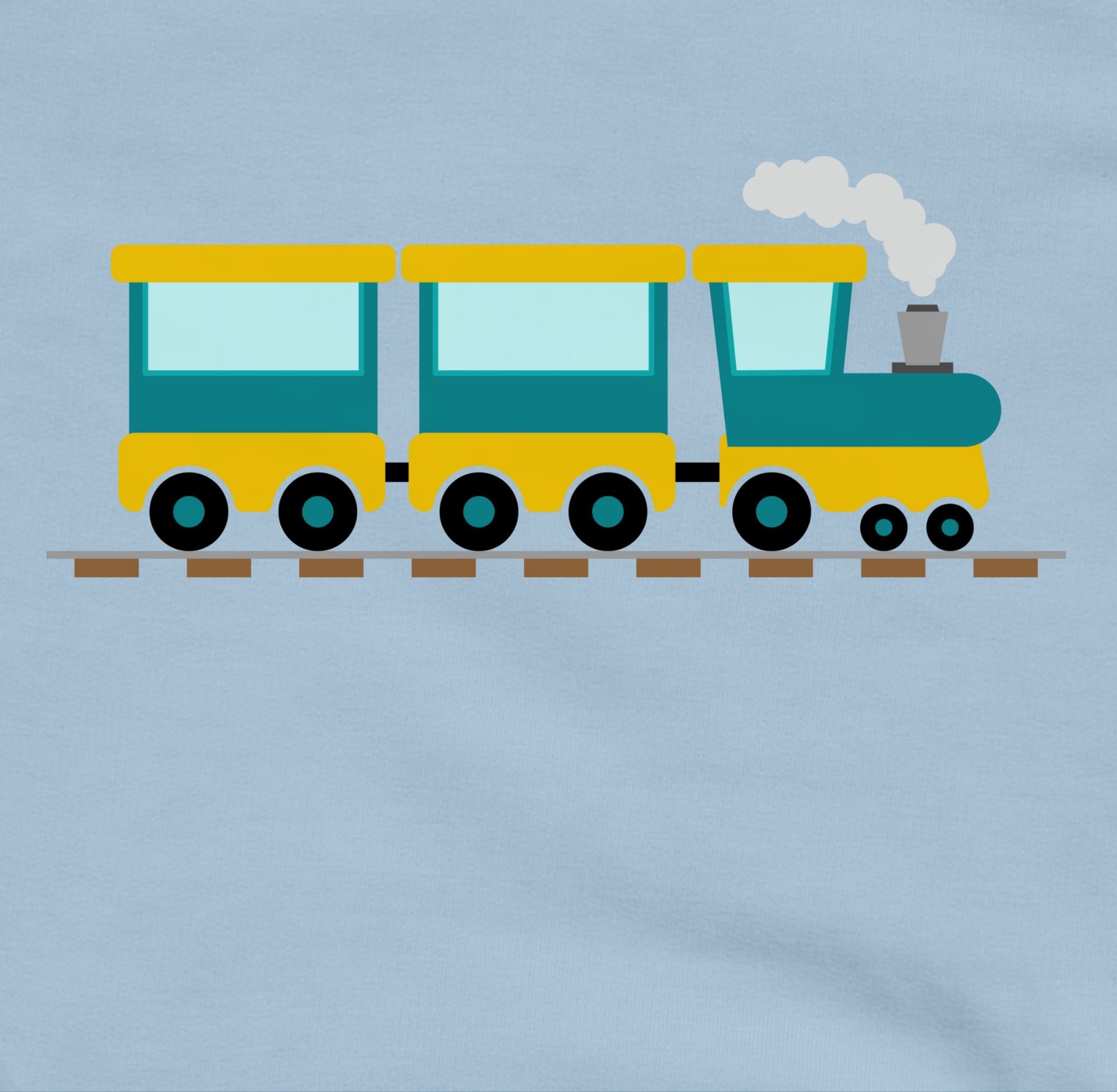 3 Kinder Shirtracer Fahrzeuge Sweatshirt Hellblau Eisenbahn