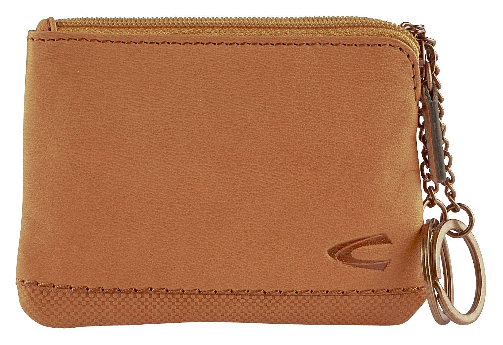 camel active Schlüsseltasche Nimbus, weich genarbtes Leder mit leicht abgesetzten Ziernähte, dezentes Logo