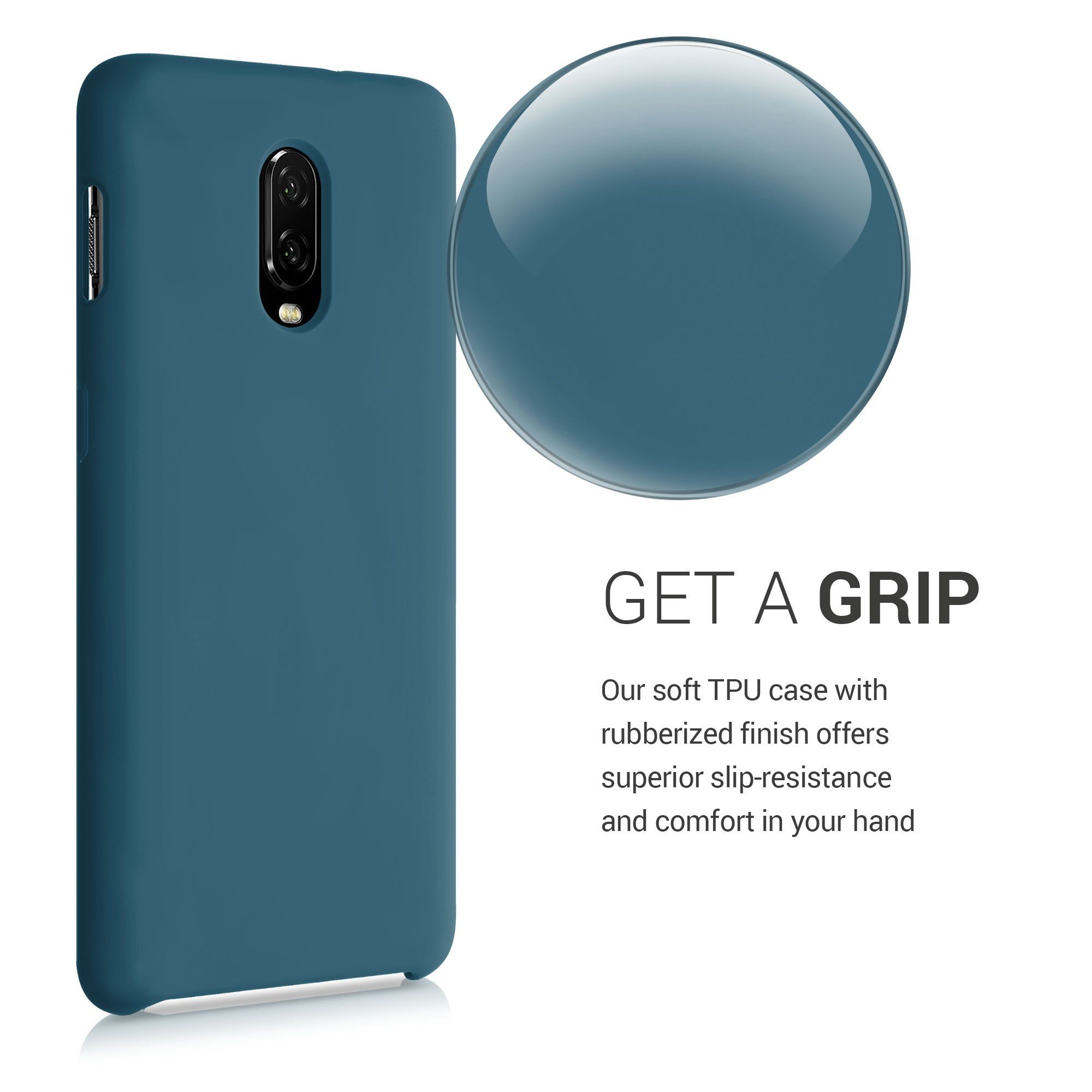 kwmobile Handyhülle Handyhülle für OnePlus 6T Hülle, Weiches Handy Silikon Case - Schutzhülle Cover