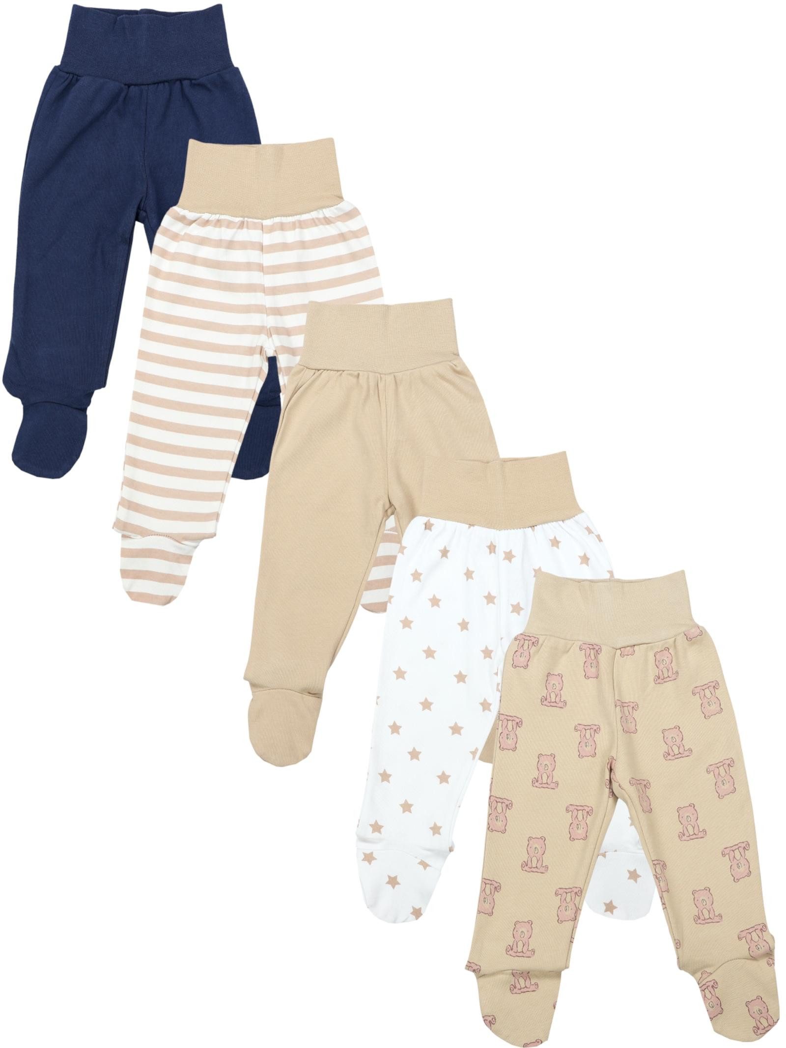 TupTam Schlupfhose TupTam Baby Unisex Hose mit Fuß 5er Pack